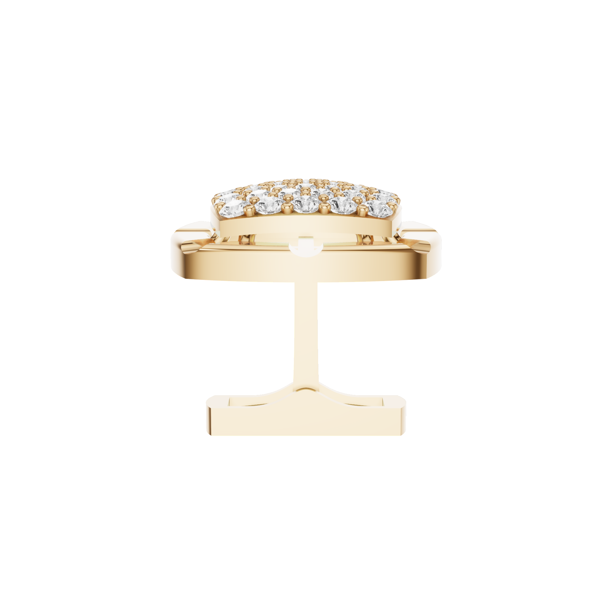 Rounded Square Cluster Cufflink