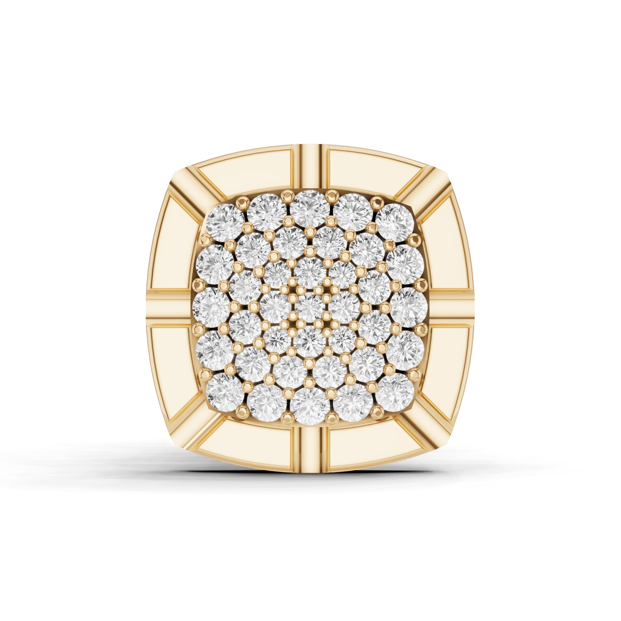 Rounded Square Cluster Cufflink