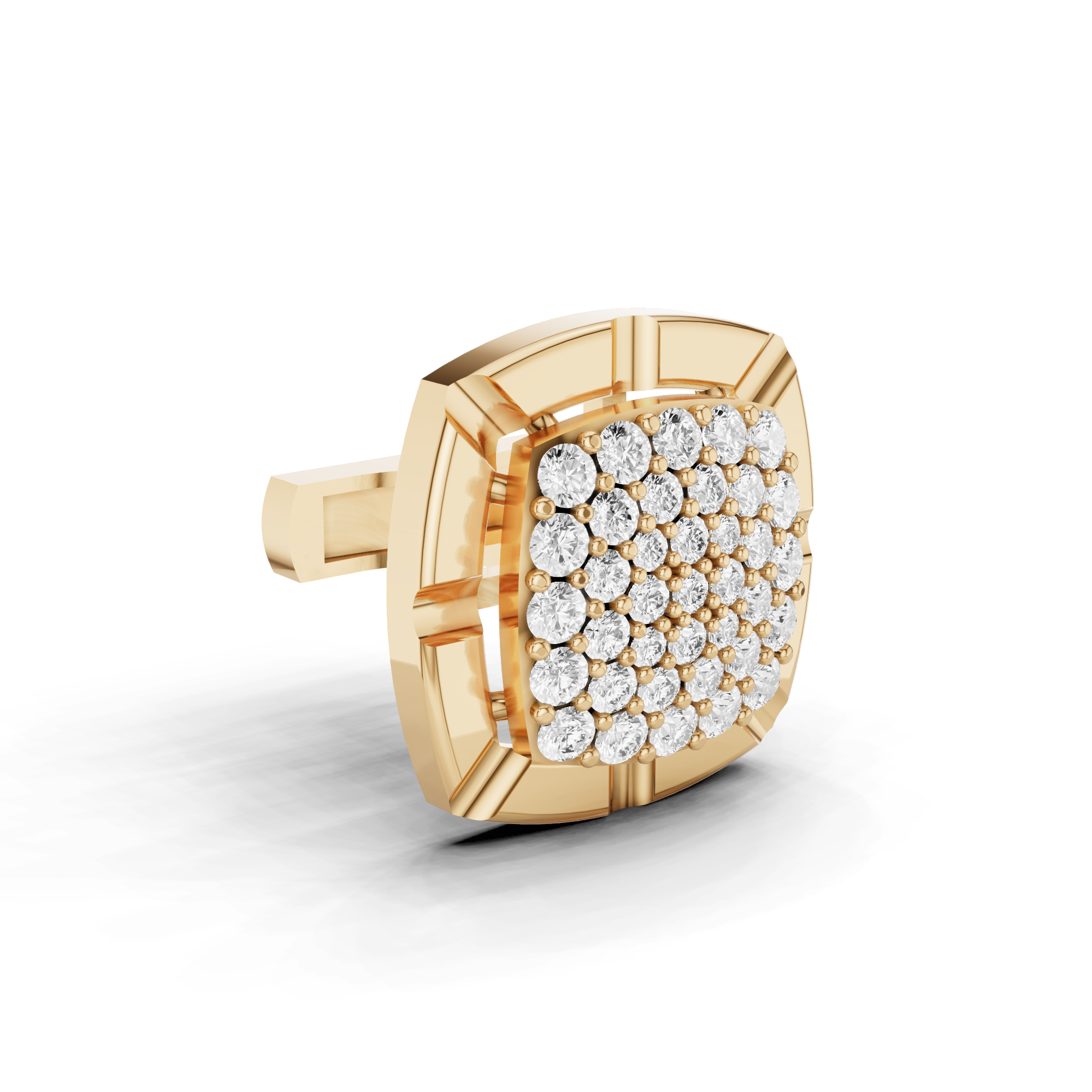 Rounded Square Cluster Cufflink