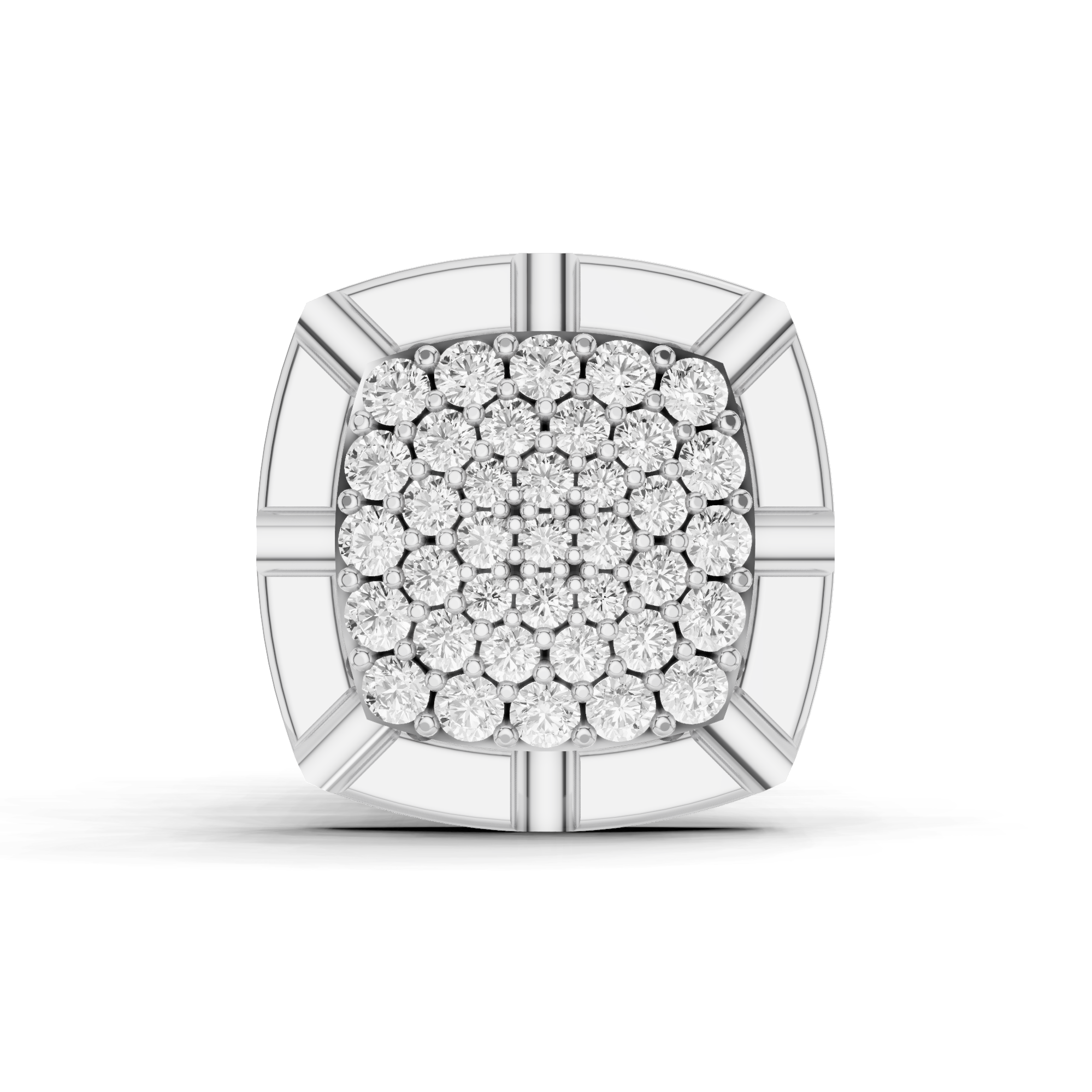 Rounded Square Cluster Cufflink