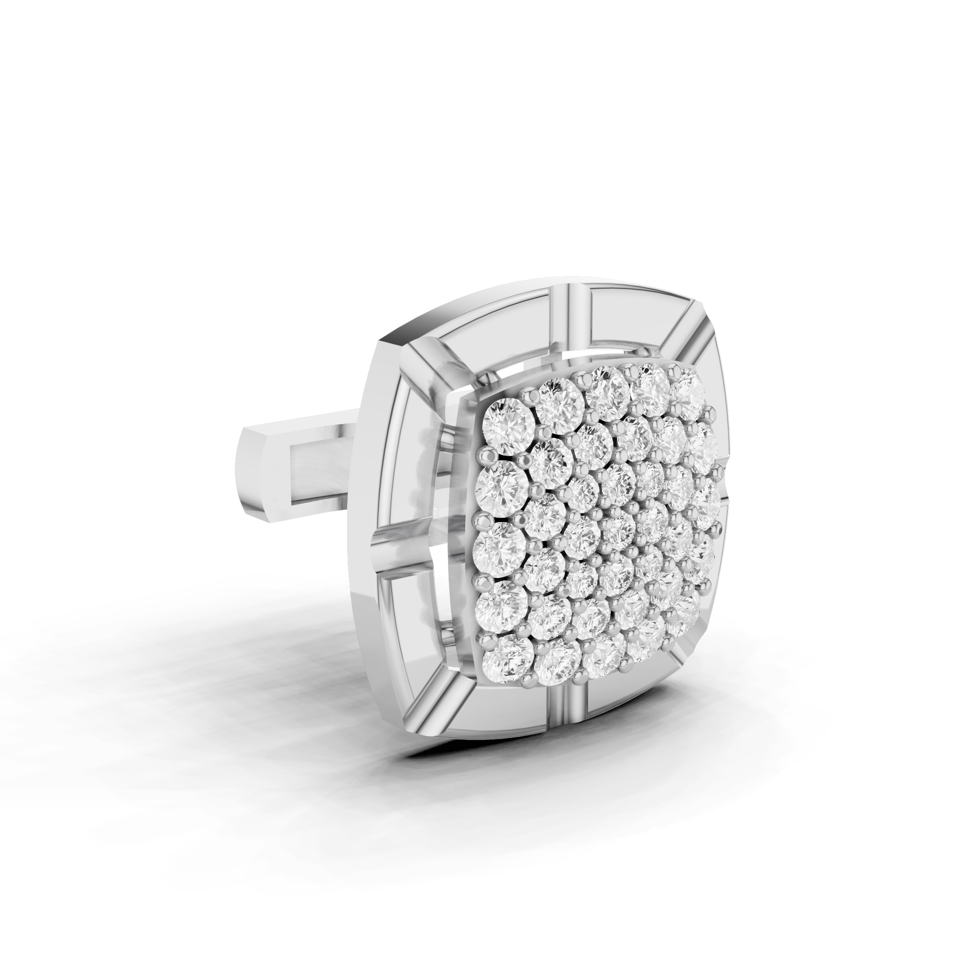 Rounded Square Cluster Cufflink
