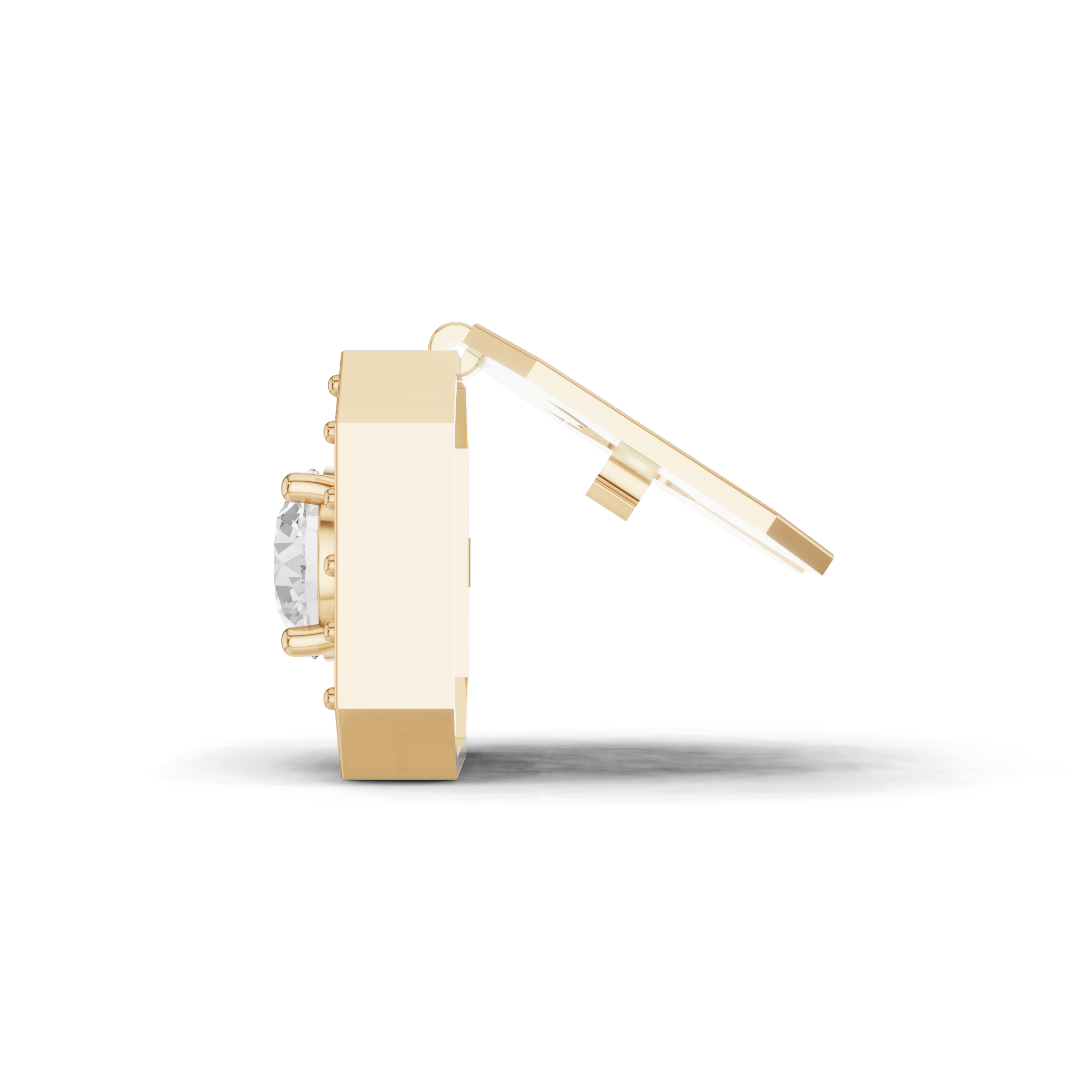 Hexagon Diamond Cufflink