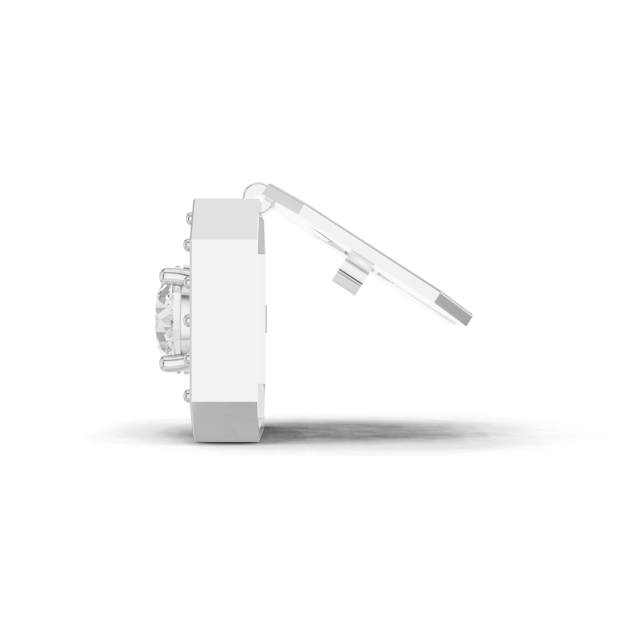 Hexagon Diamond Cufflink