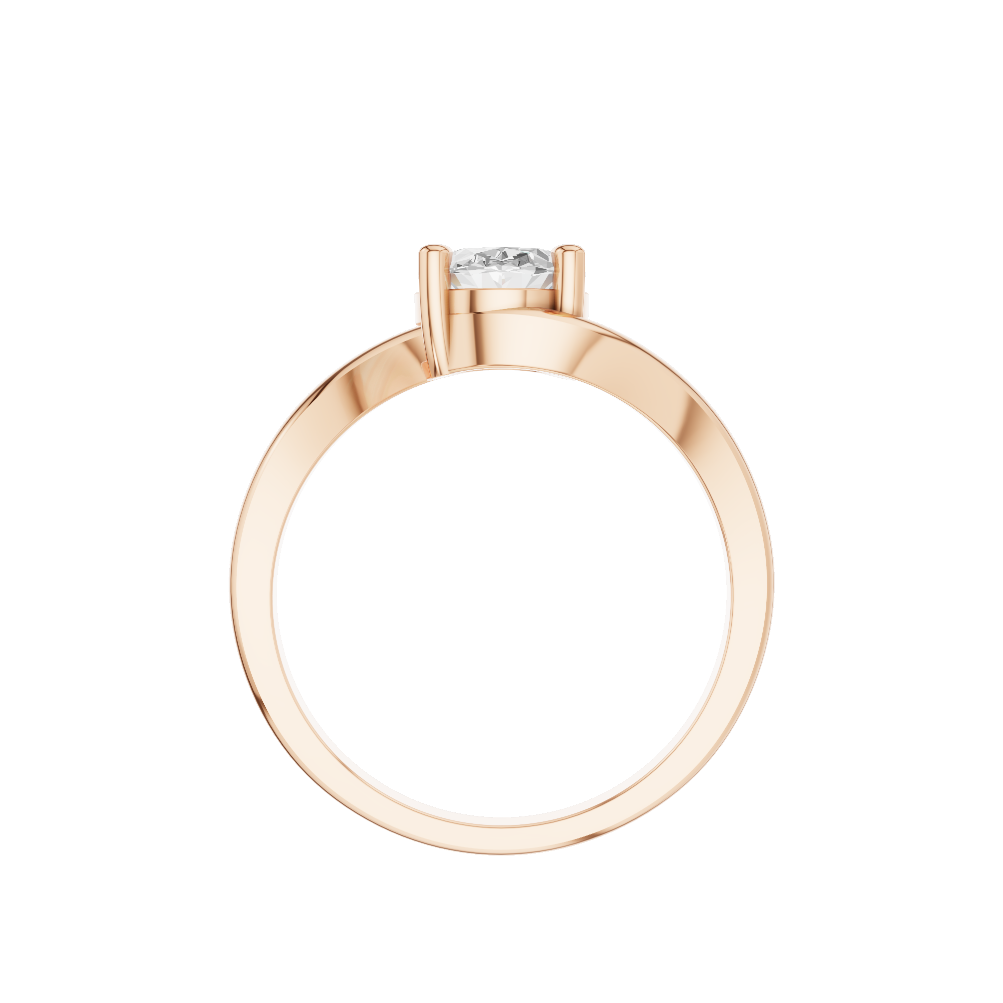 Oval Twist Ring