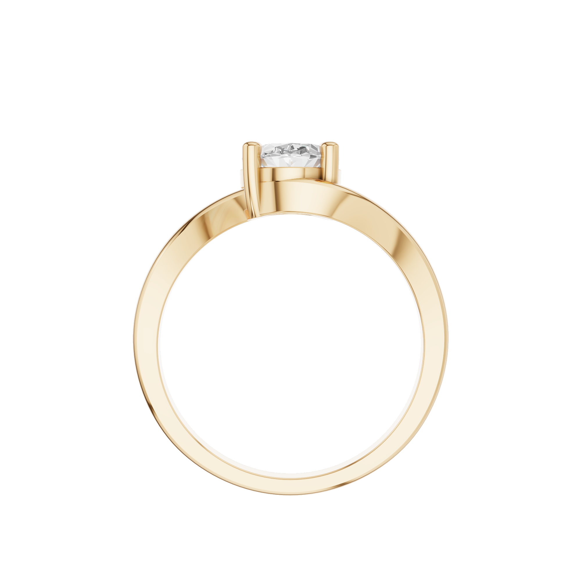 Oval Twist Ring