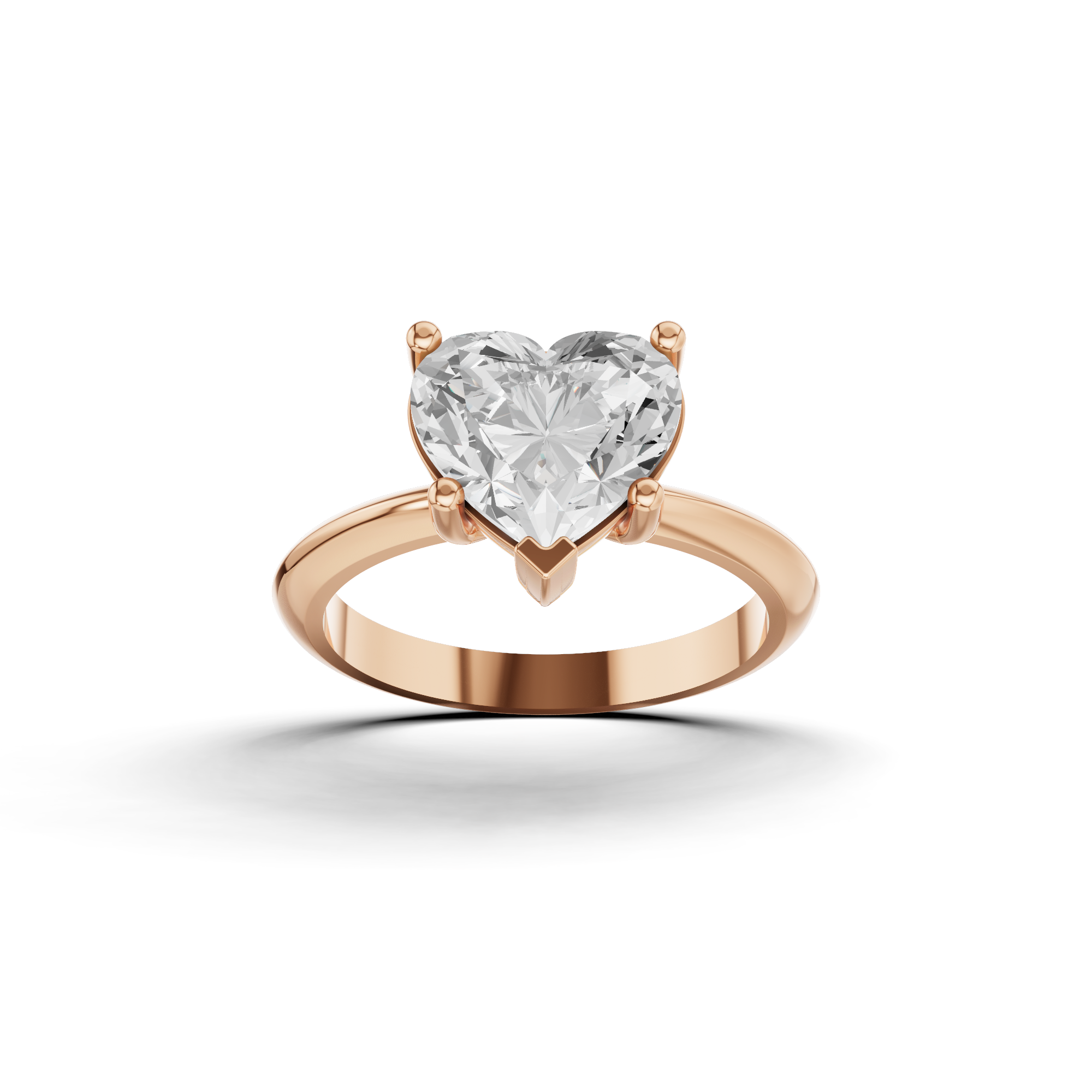 Classic Heart Engagement Ring