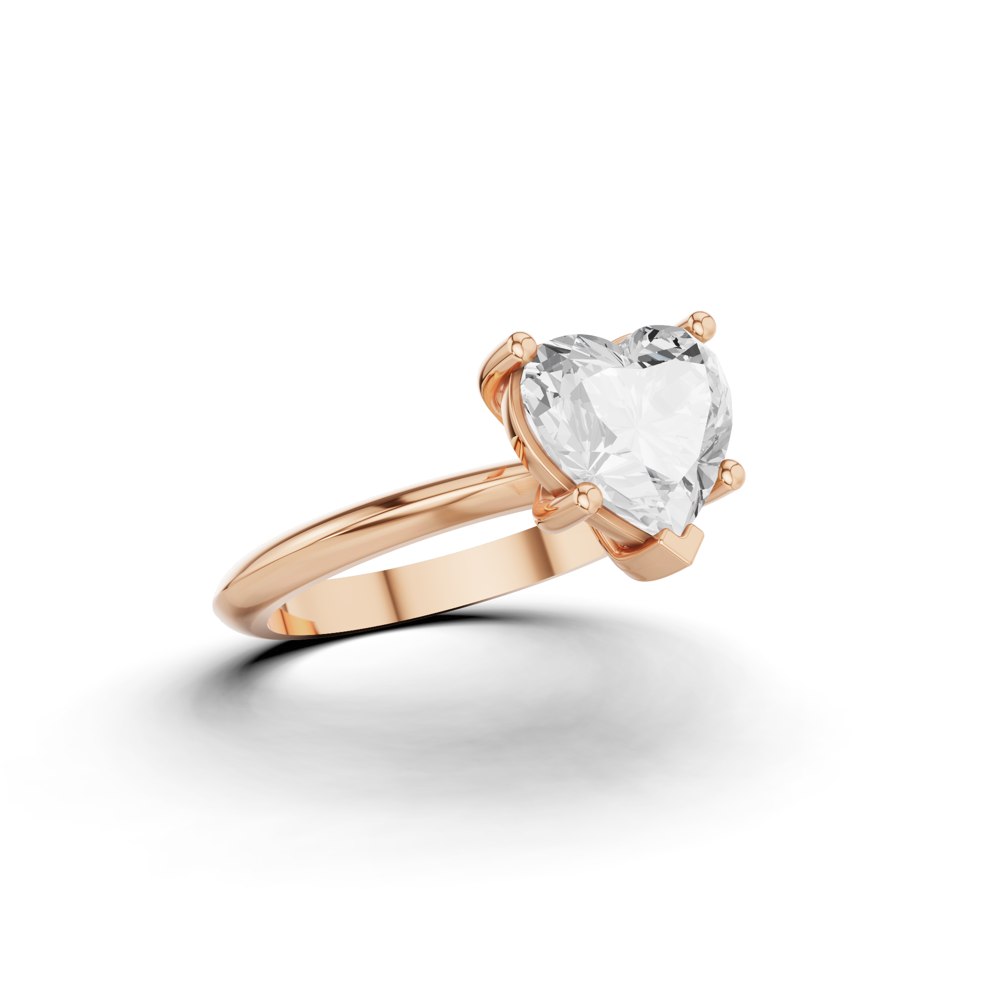 Classic Heart Engagement Ring