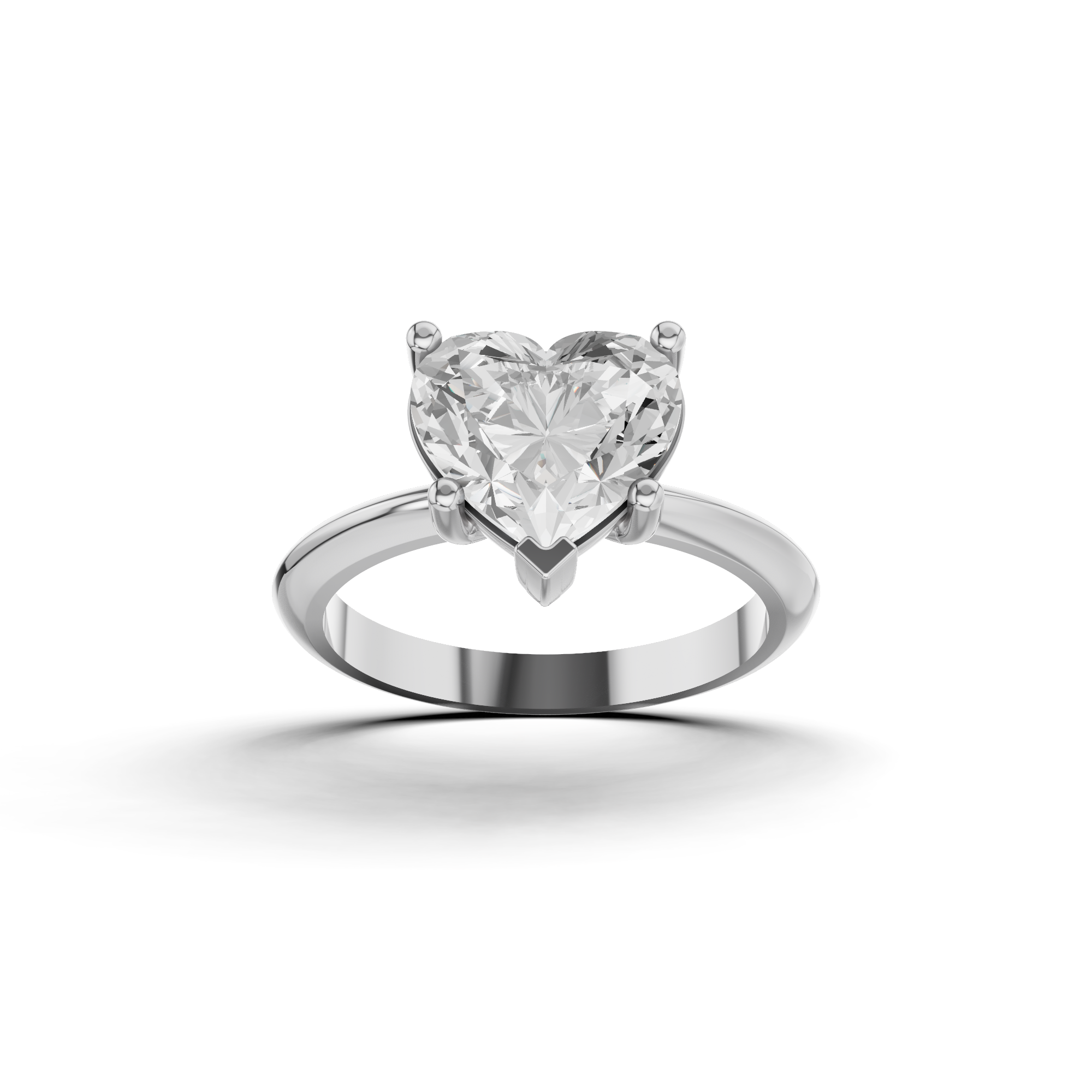 Classic Heart Engagement Ring