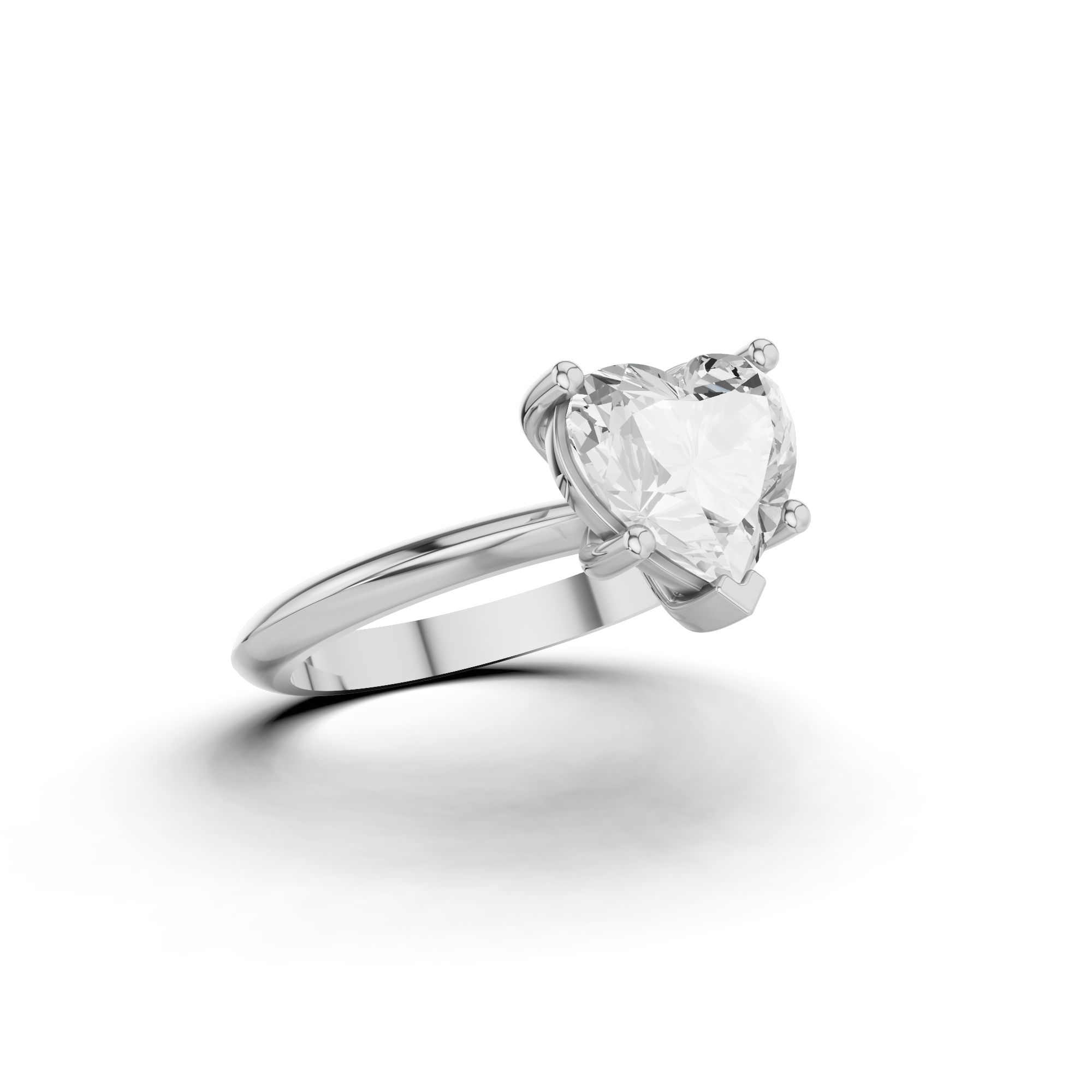 Classic Heart Engagement Ring