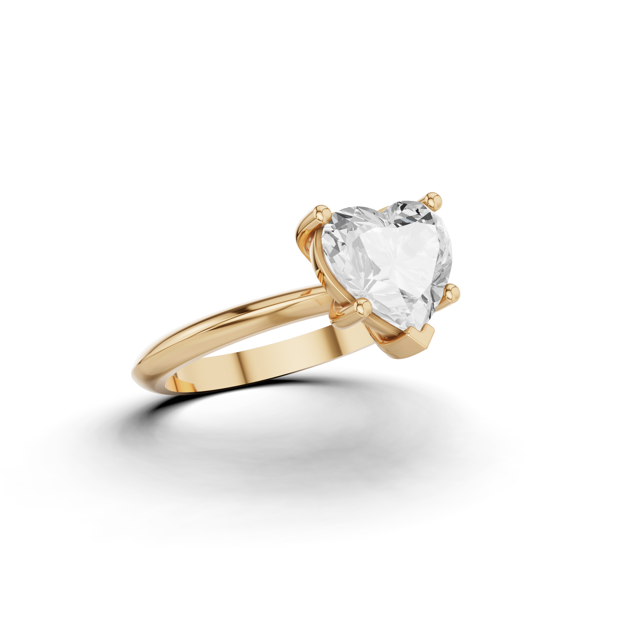 Classic Heart Engagement Ring