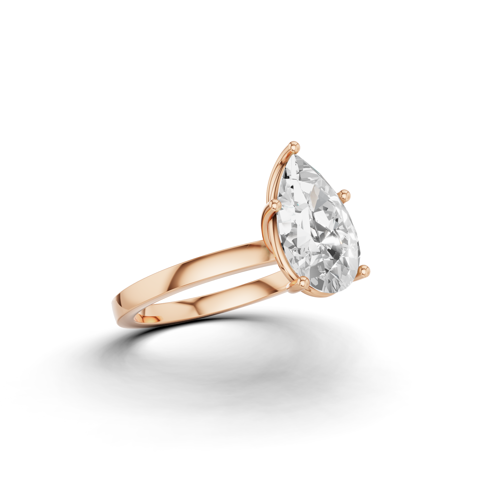 Pear Diamond Ring