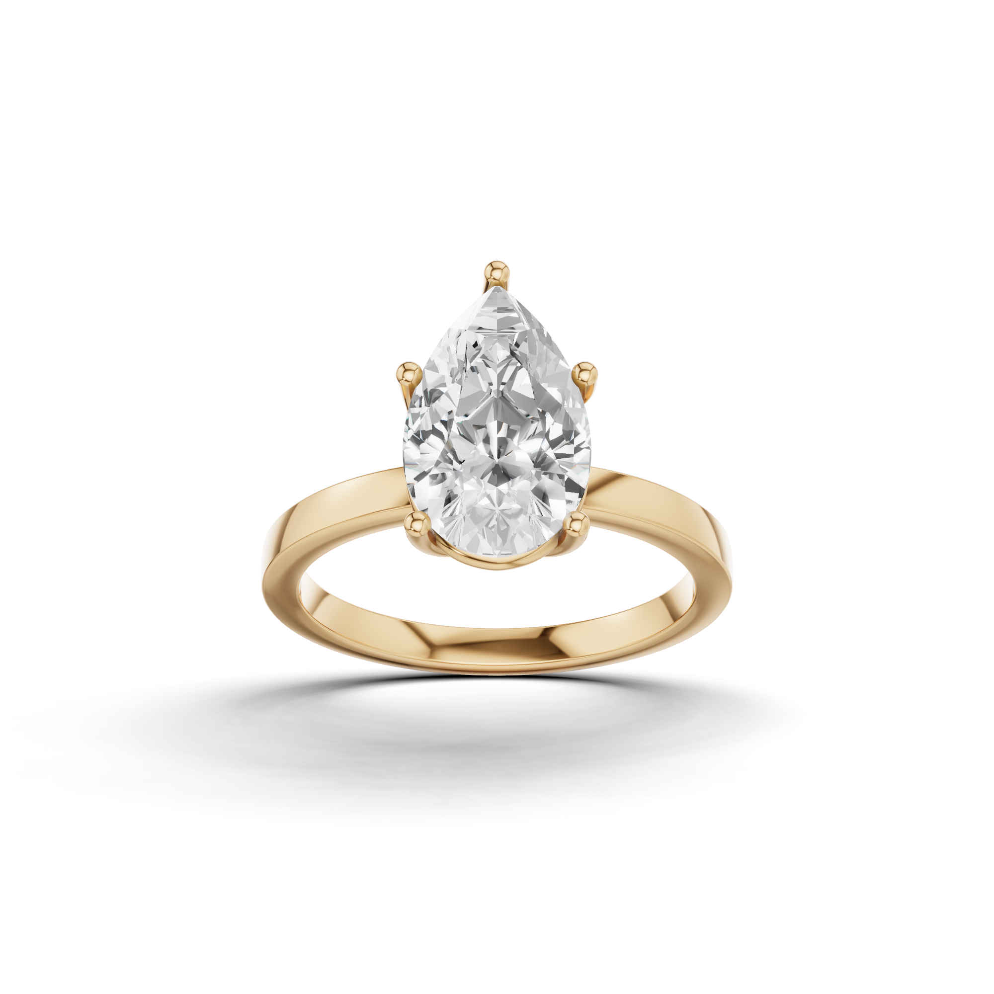 Pear Diamond Ring