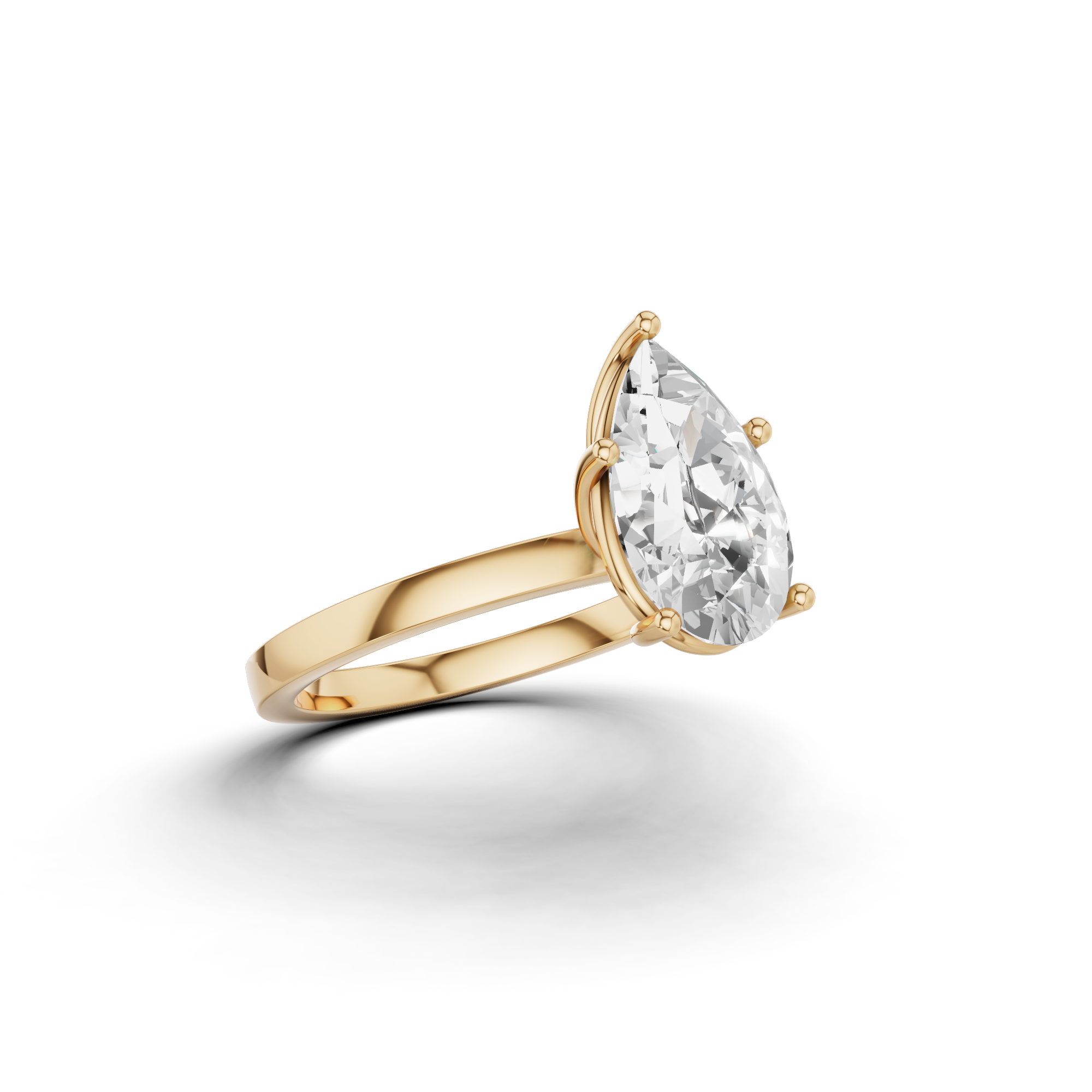 Pear Diamond Ring
