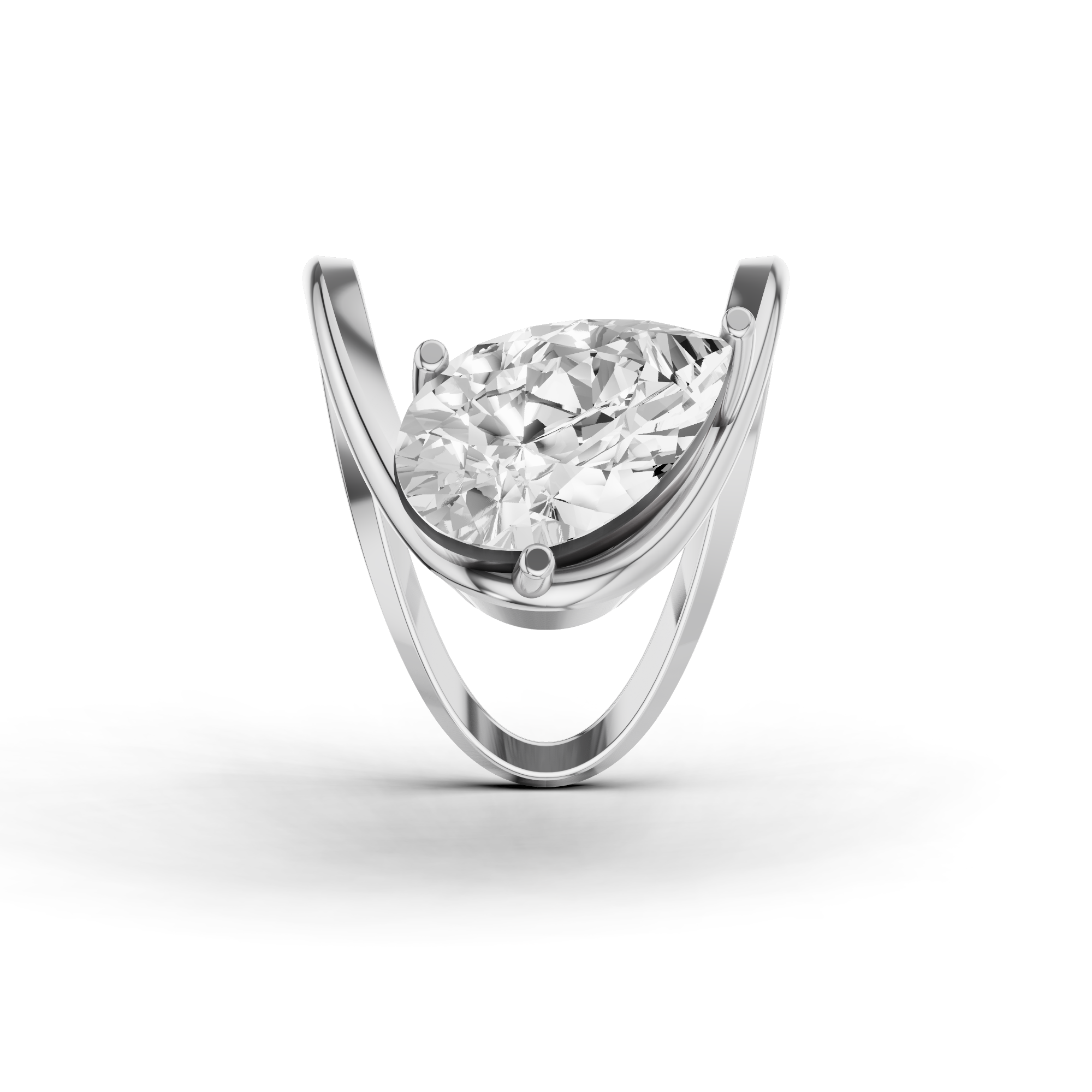 Pear Statement Ring