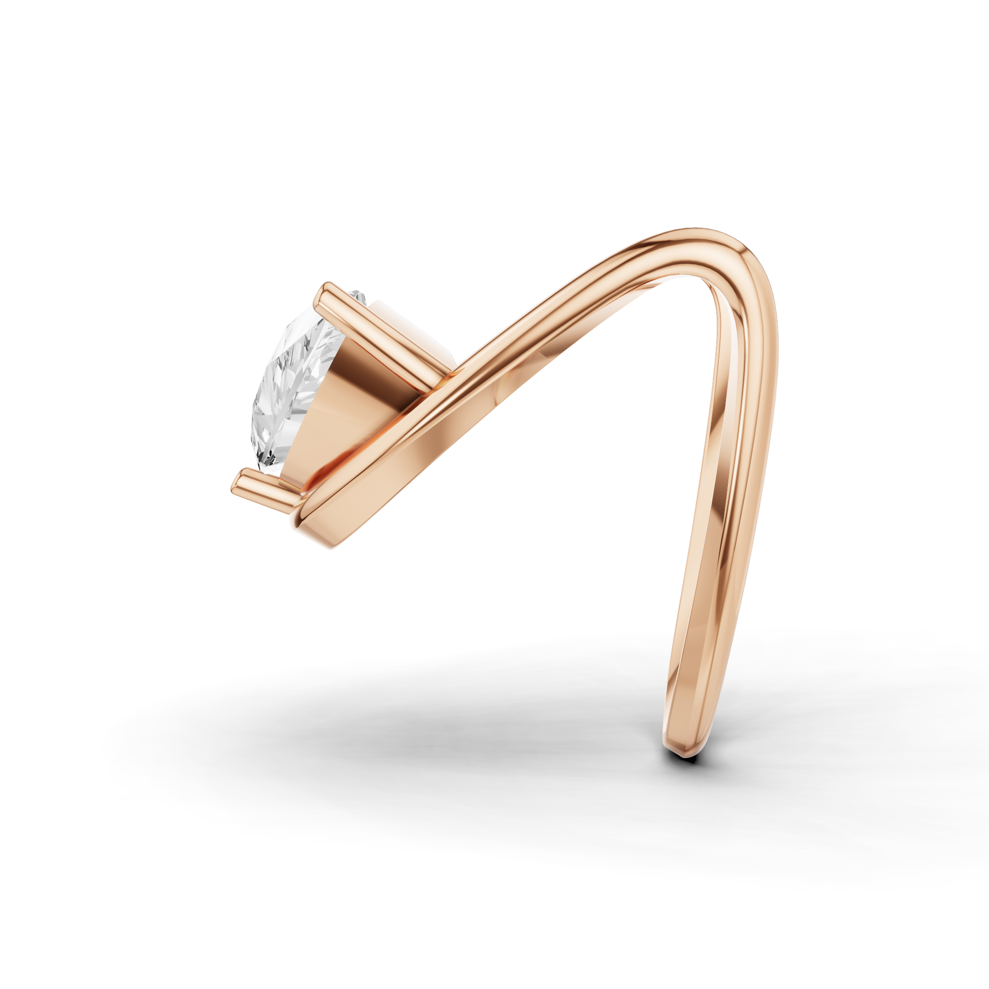 Pear Statement Ring