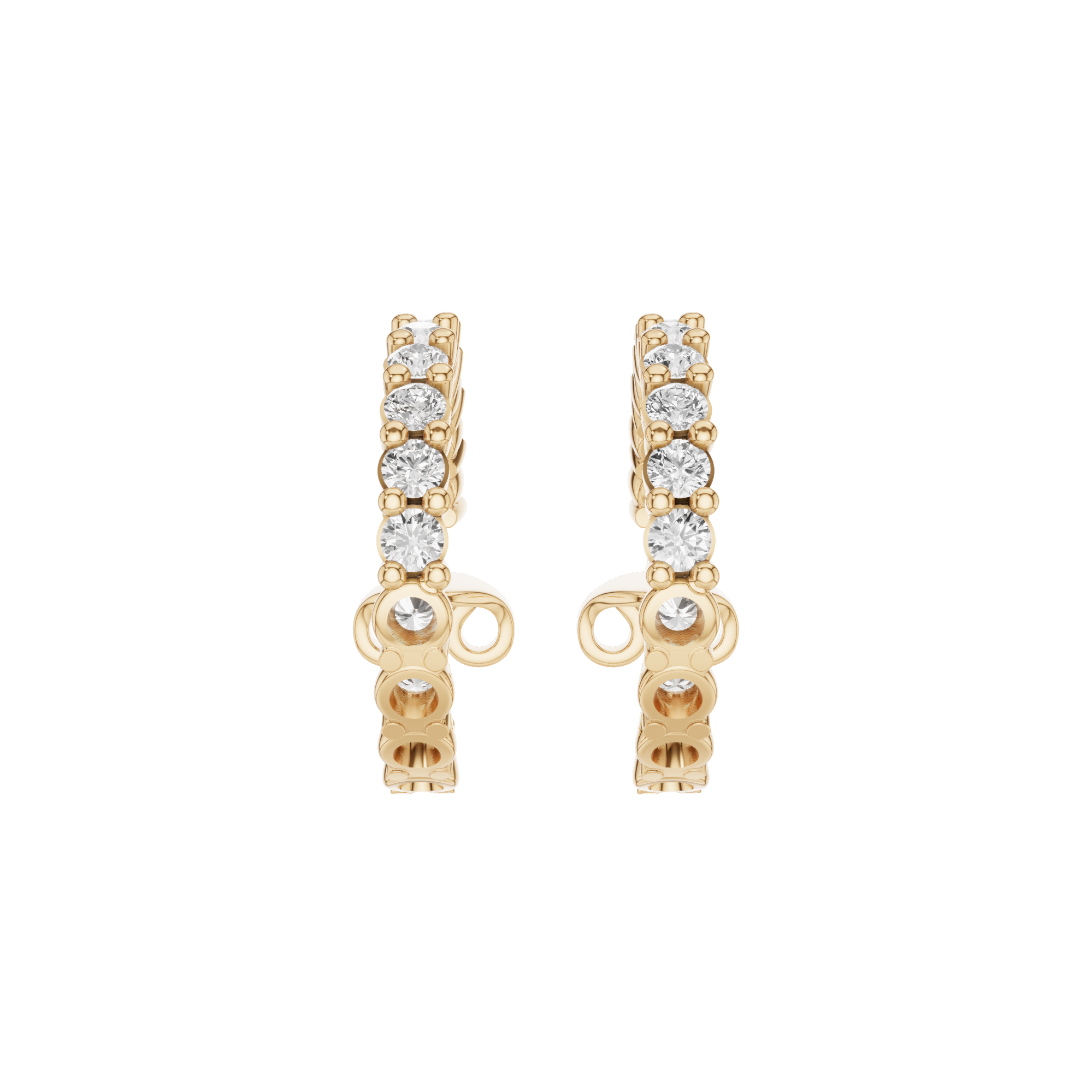 Round In & Out Hoop Earrings