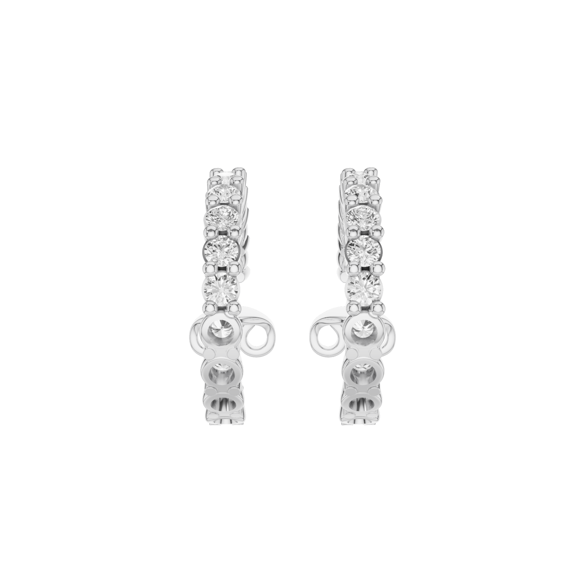 Round In & Out Hoop Earrings