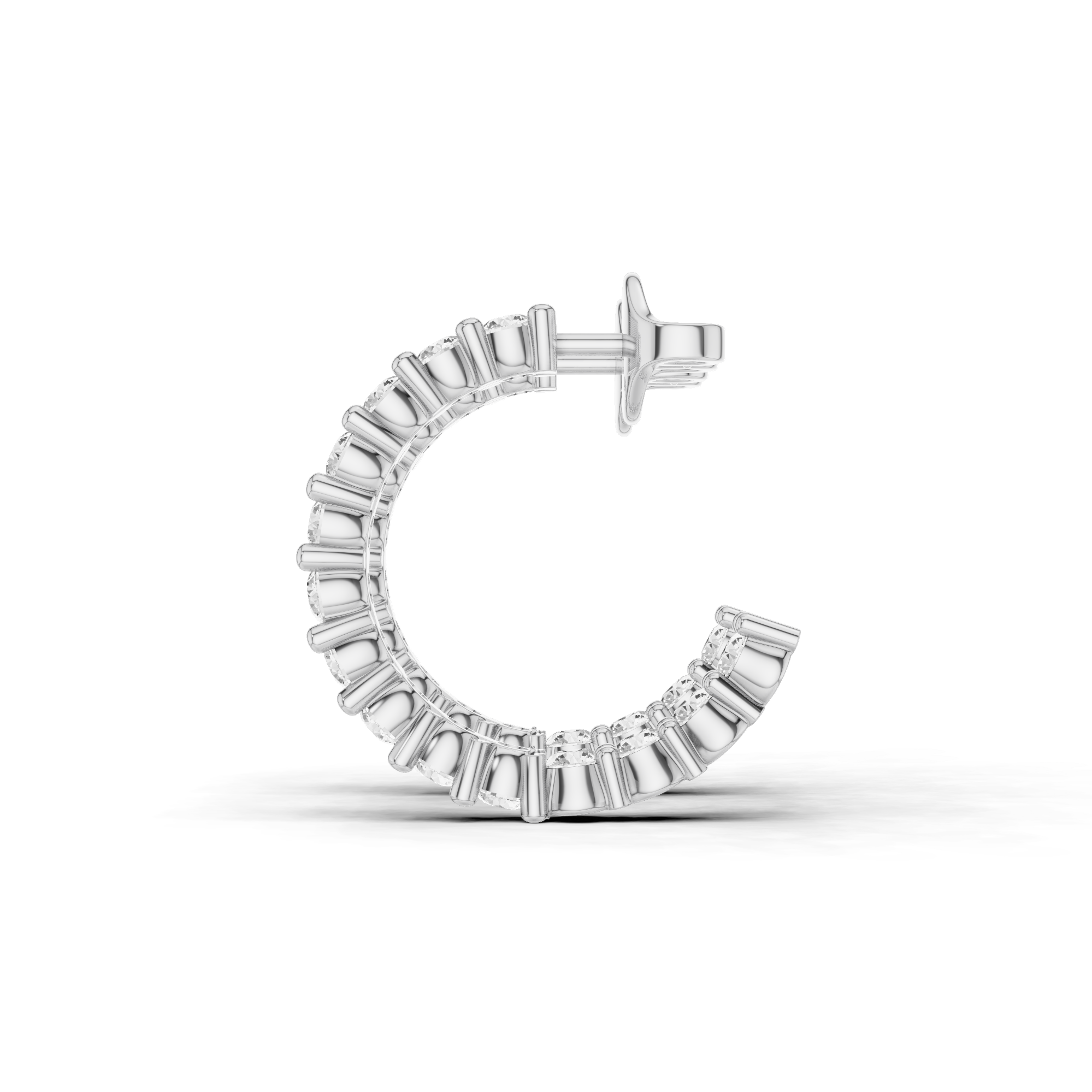 Round In & Out Hoop Earrings