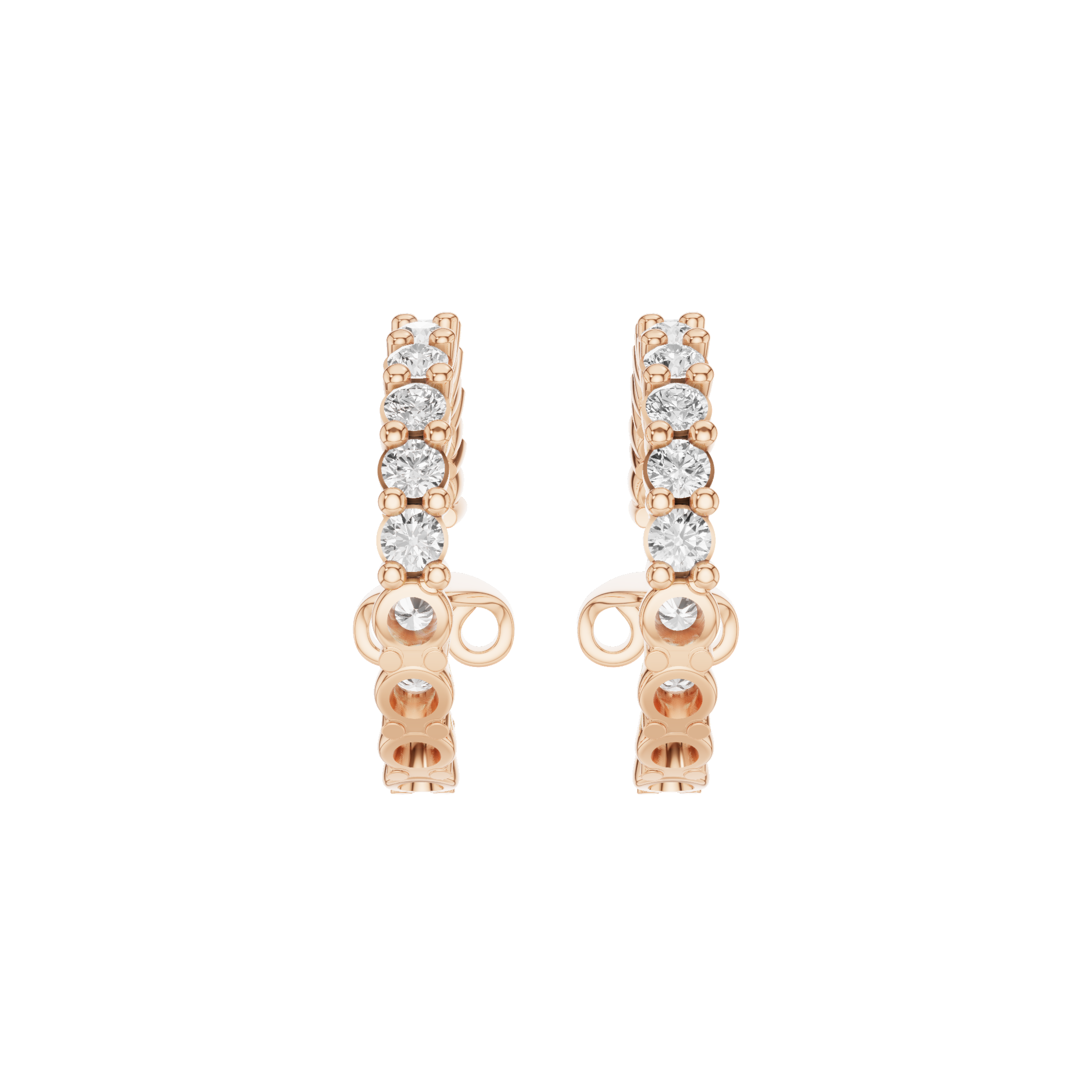 Round In & Out Hoop Earrings
