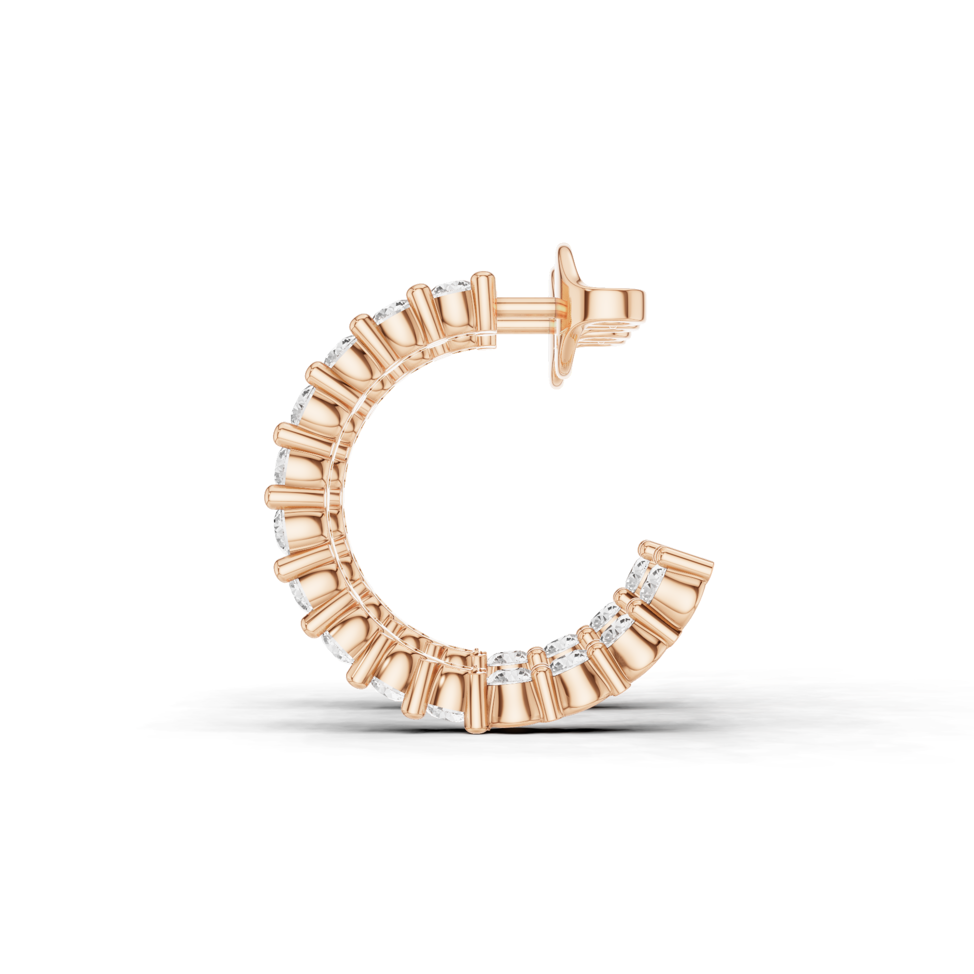 Round In & Out Hoop Earrings