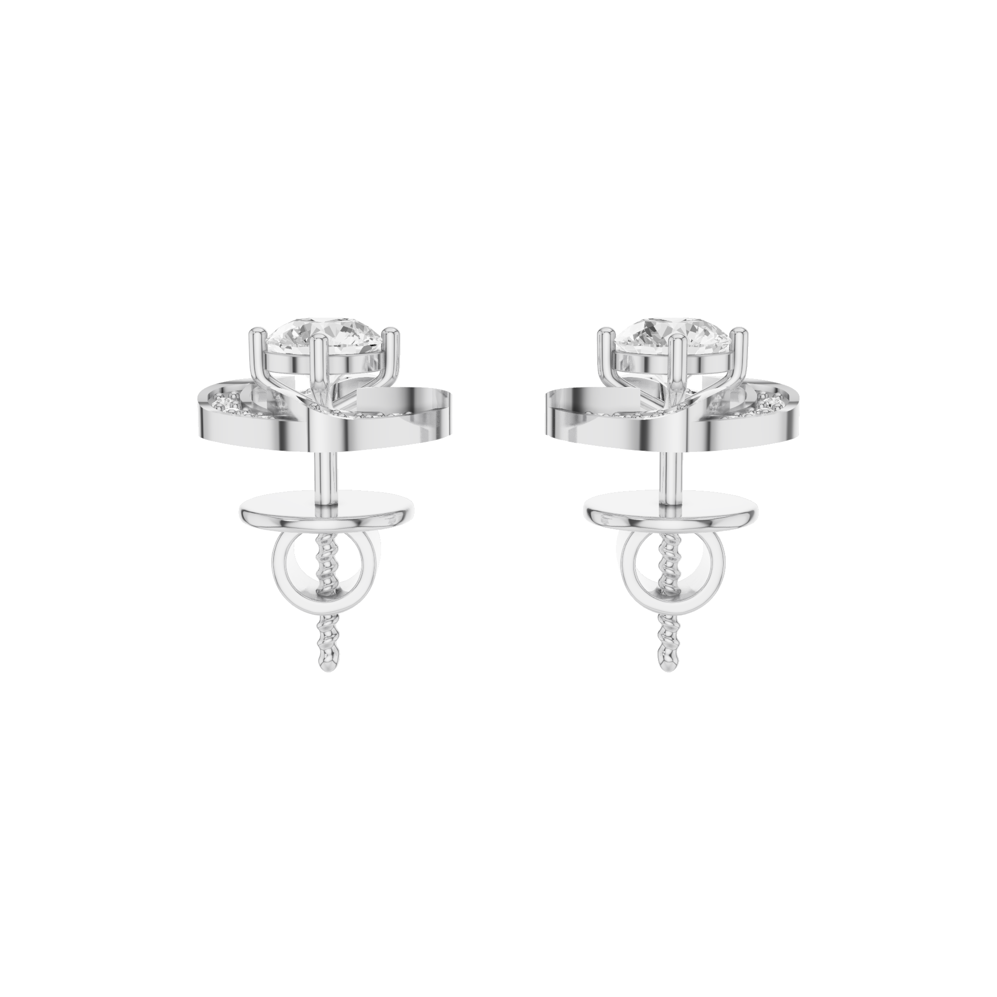 ダイヤモンドヘイローピアス