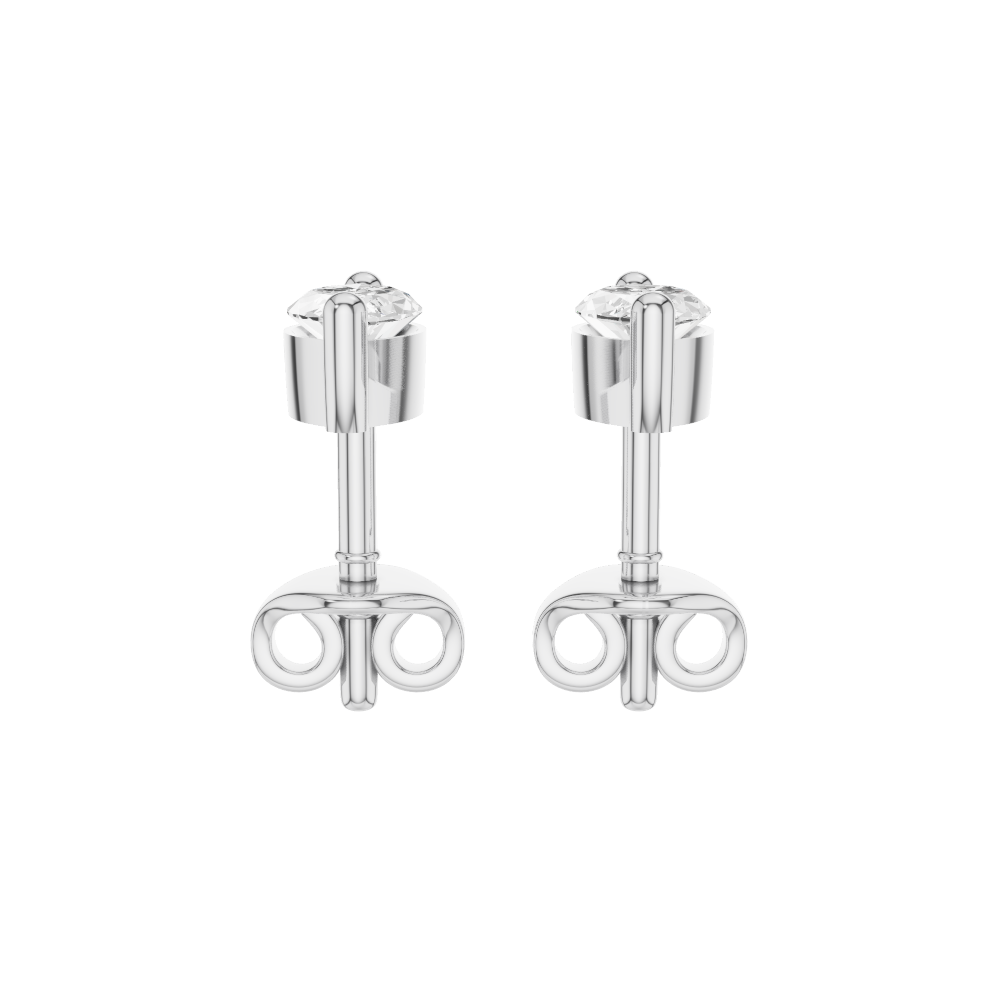 Marquise Solitaire Stud Earrings 0.6 CT