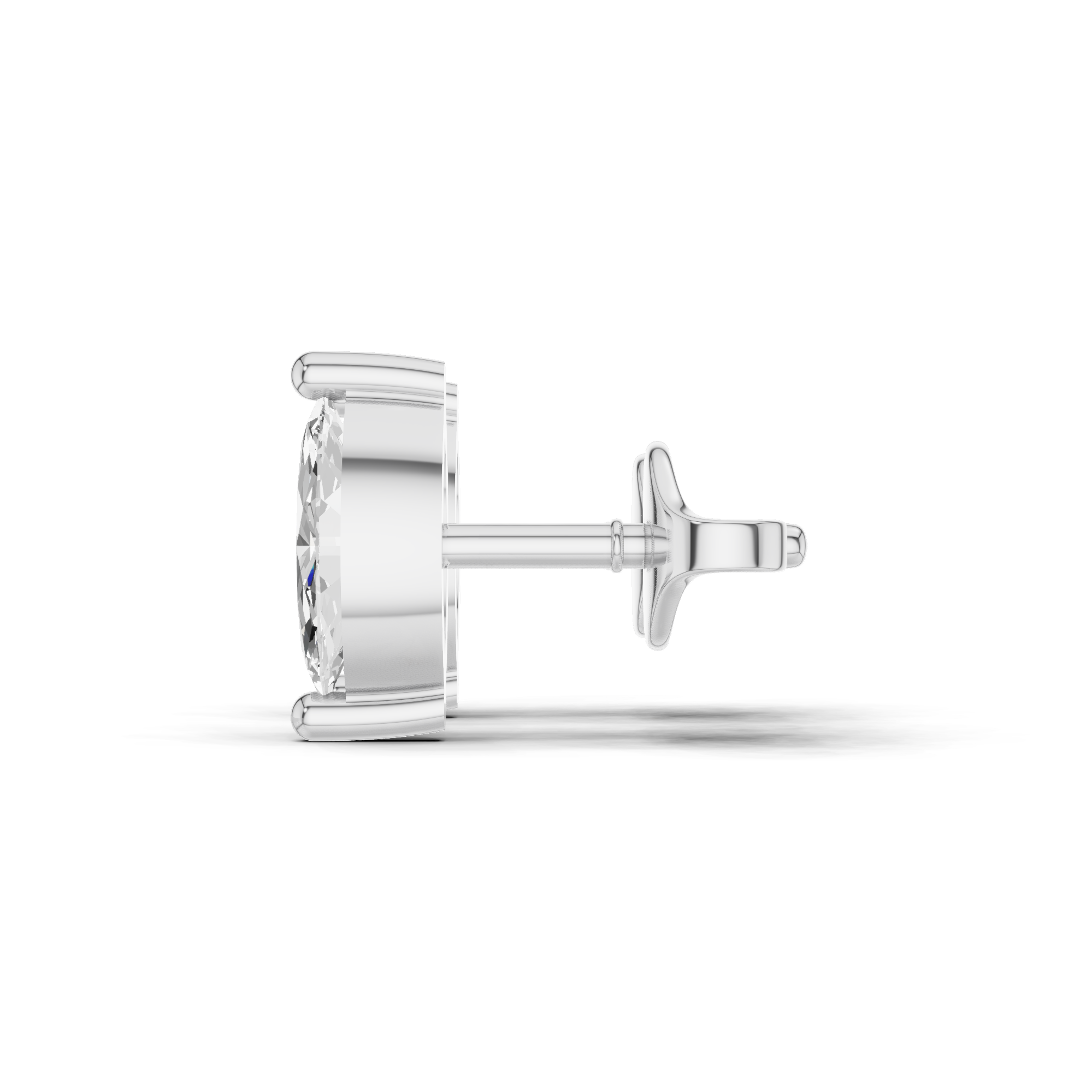 Marquise Solitaire Stud Earrings 0.6 CT