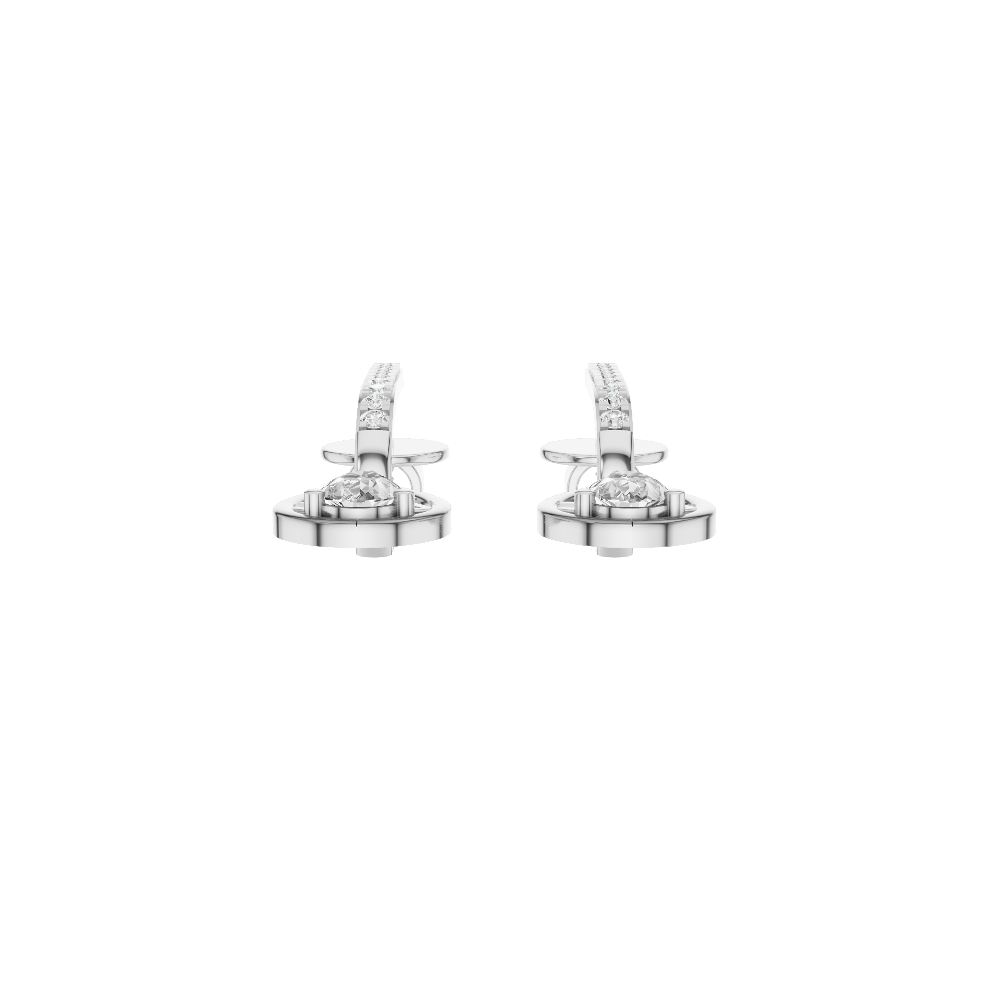 ペアシェイプダイヤモンドドロップイヤリング 1.25カラット