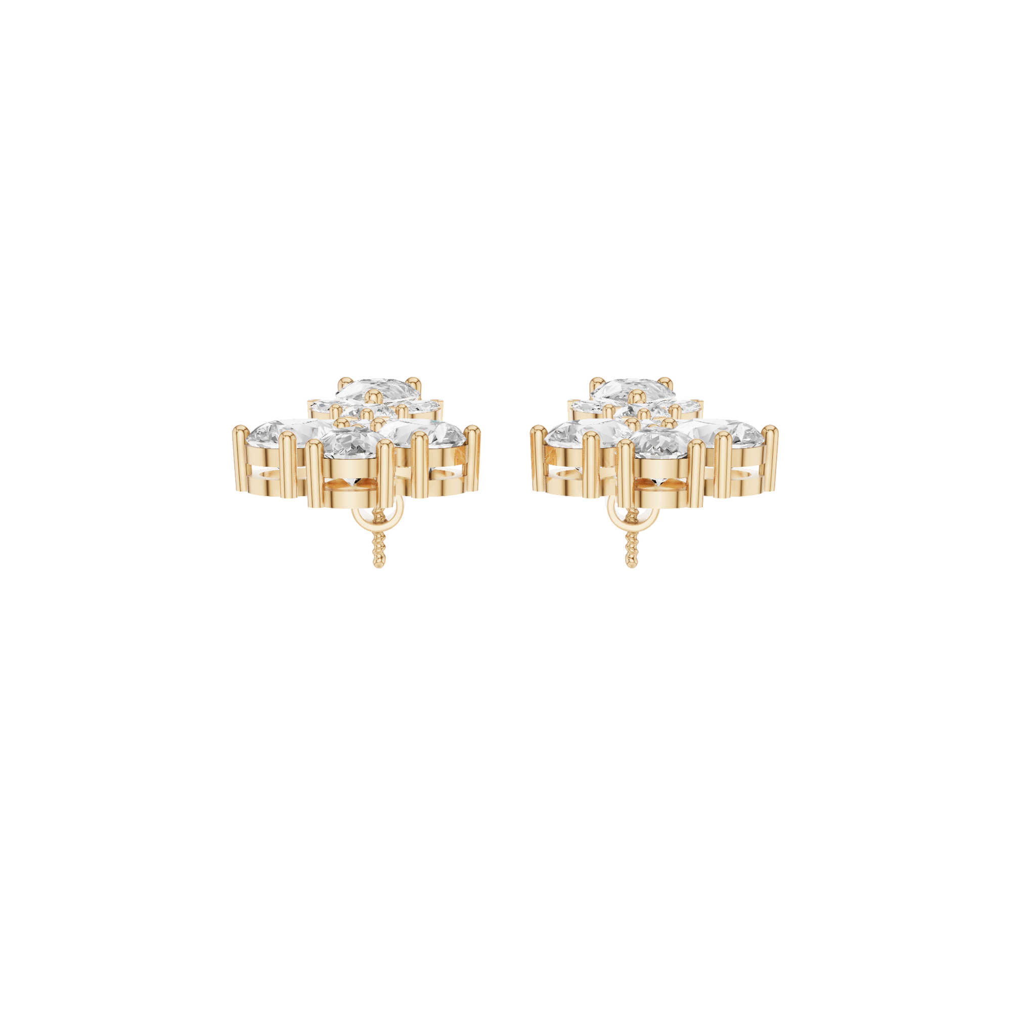 Multi Shape Drop Earrings