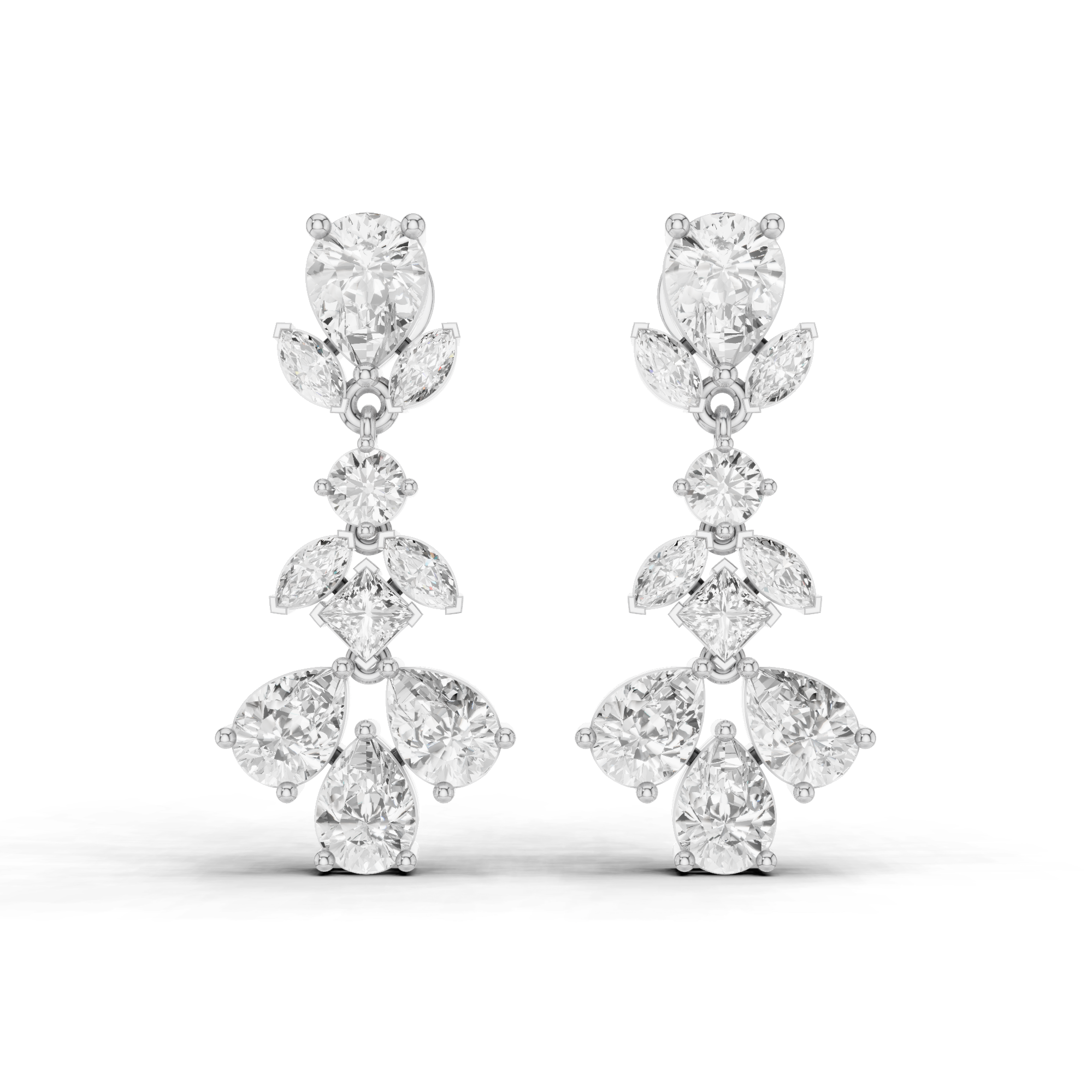 Multi Shape Drop Earrings