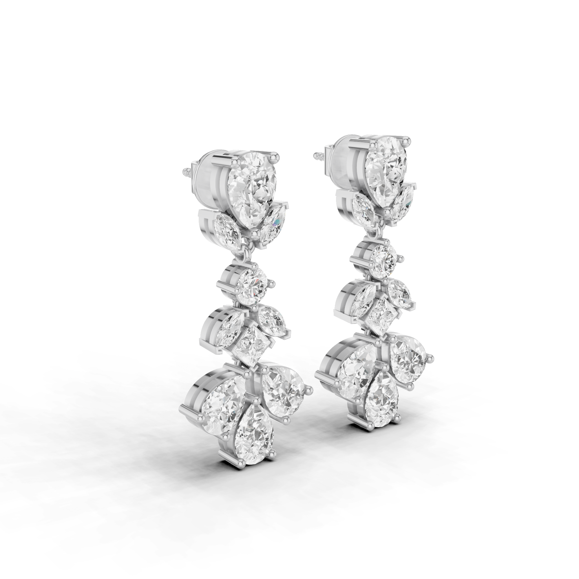 Multi Shape Drop Earrings