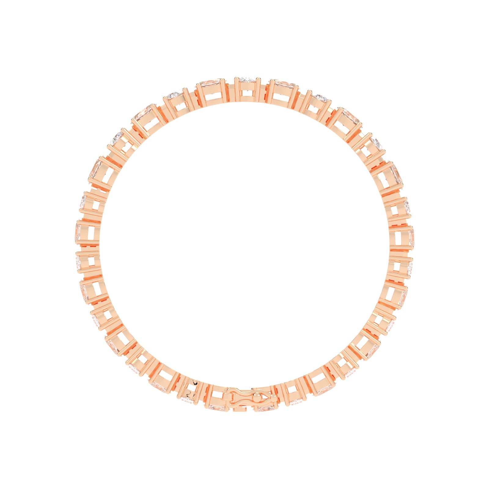 Alternating Oval Tennis Bracelet 8.65 CT
