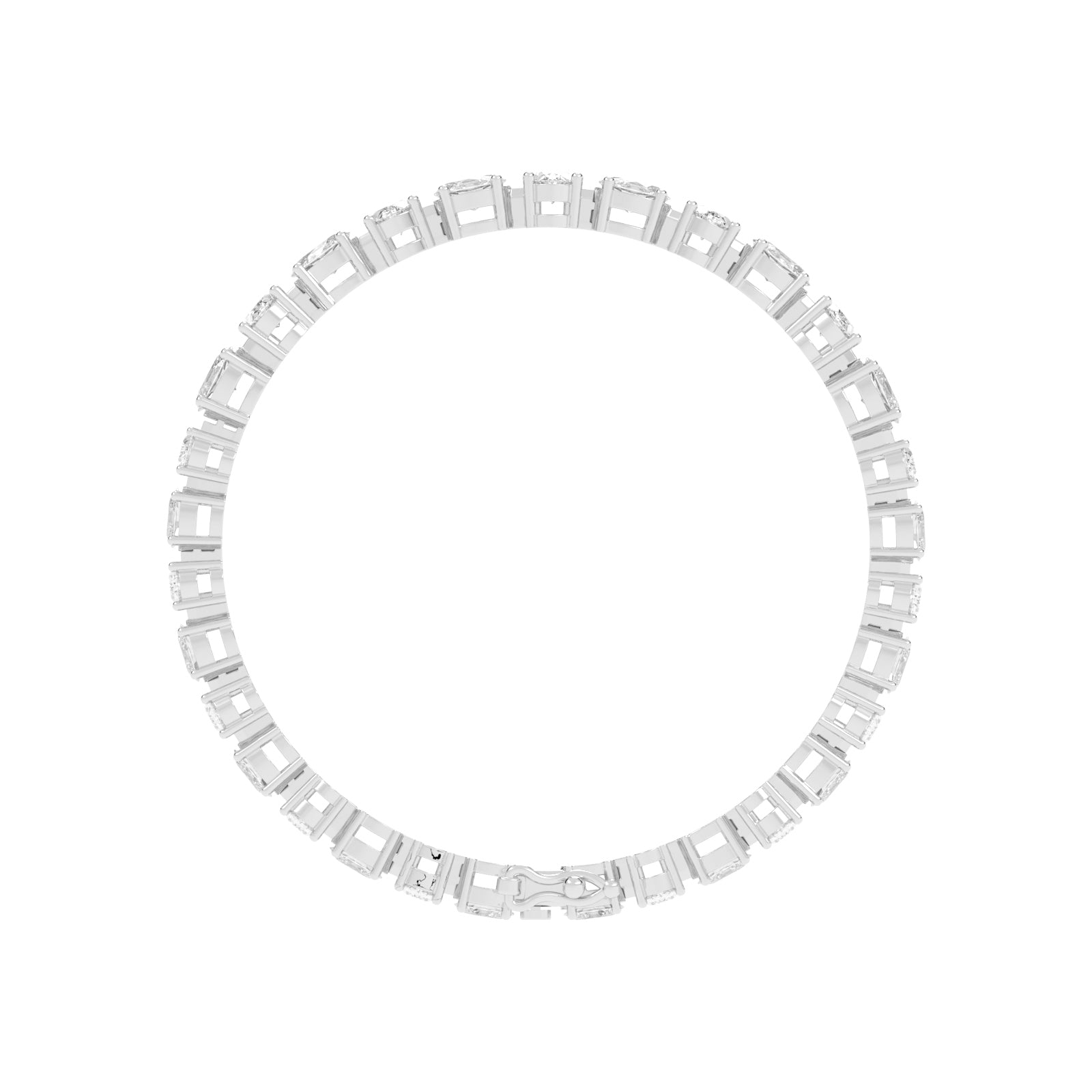 Alternating Oval Tennis Bracelet 8.65 CT