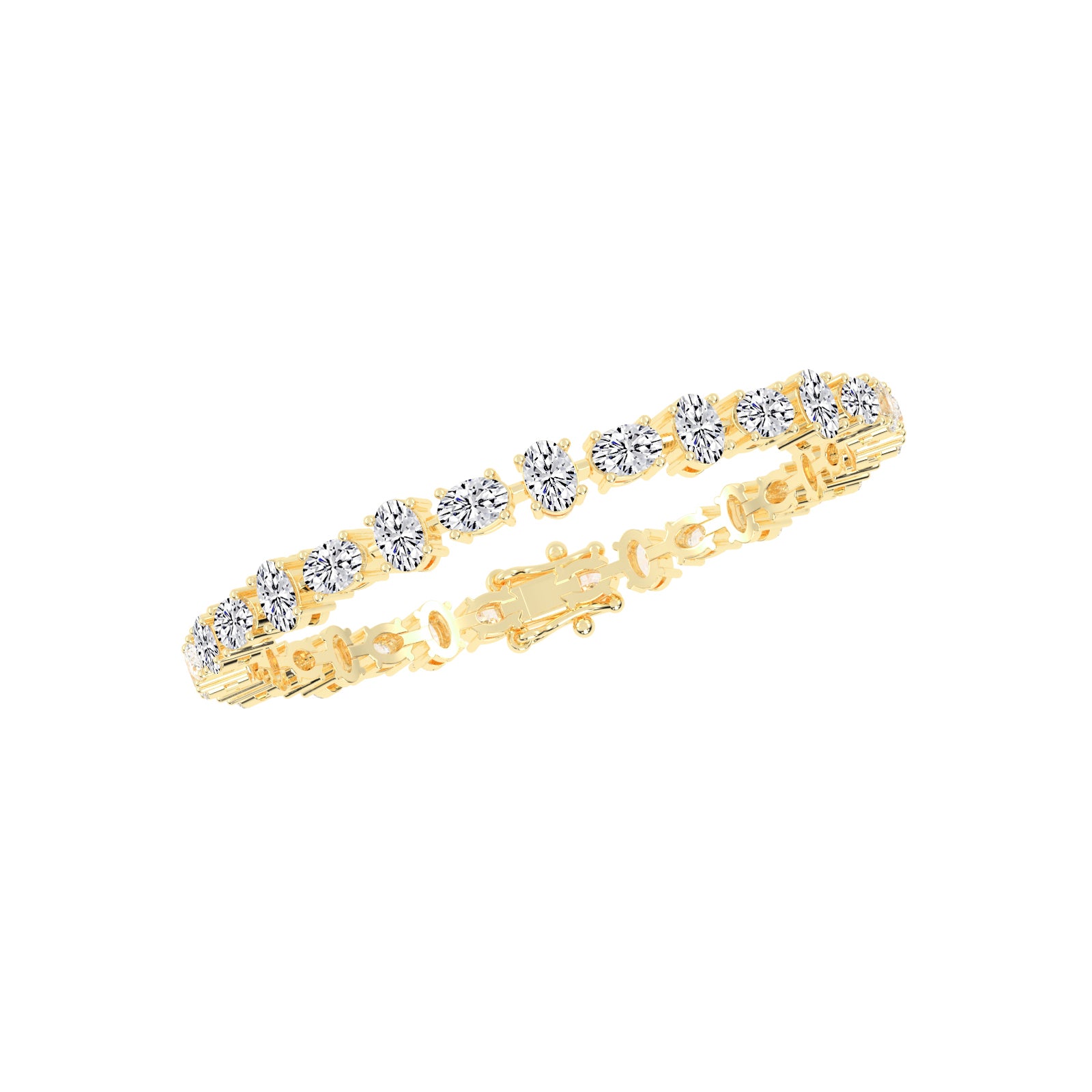 Alternating Oval Tennis Bracelet 8.65 CT