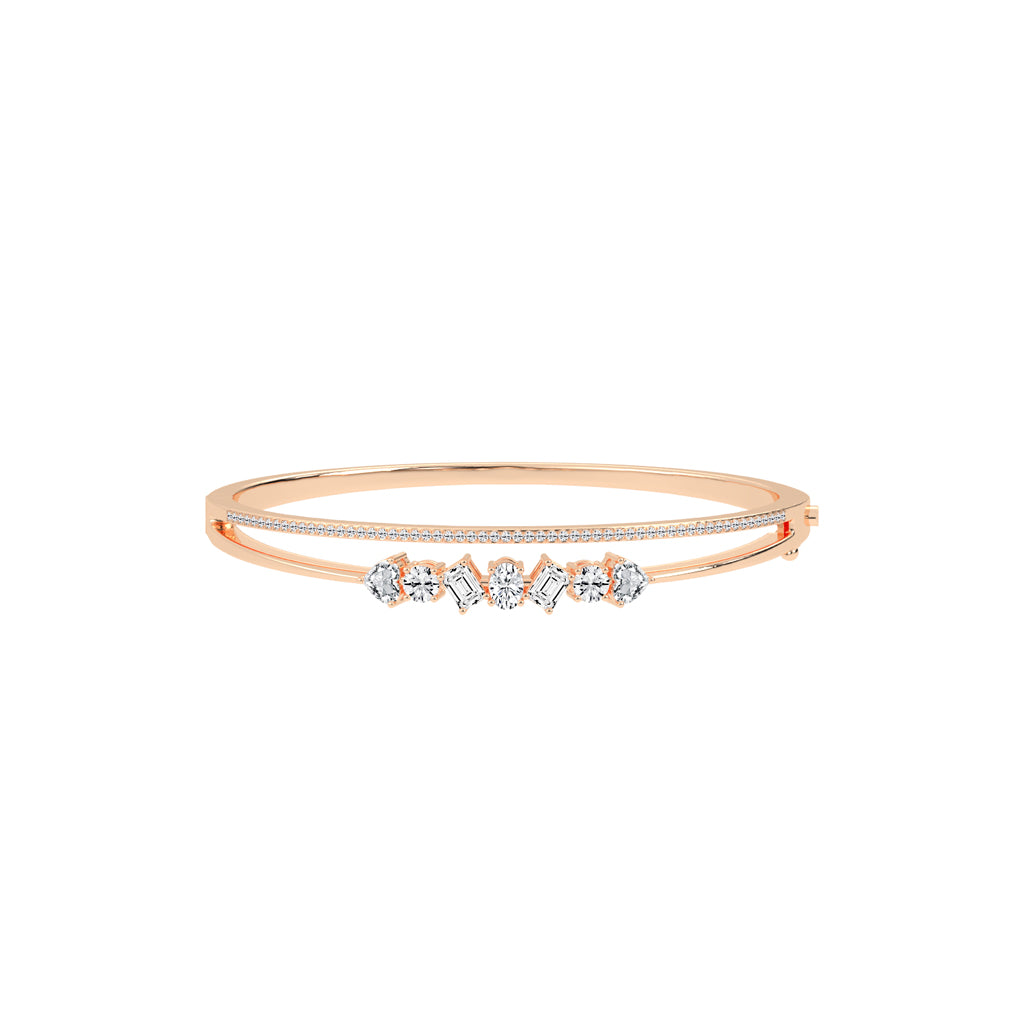 Mixed Diamond Bangle