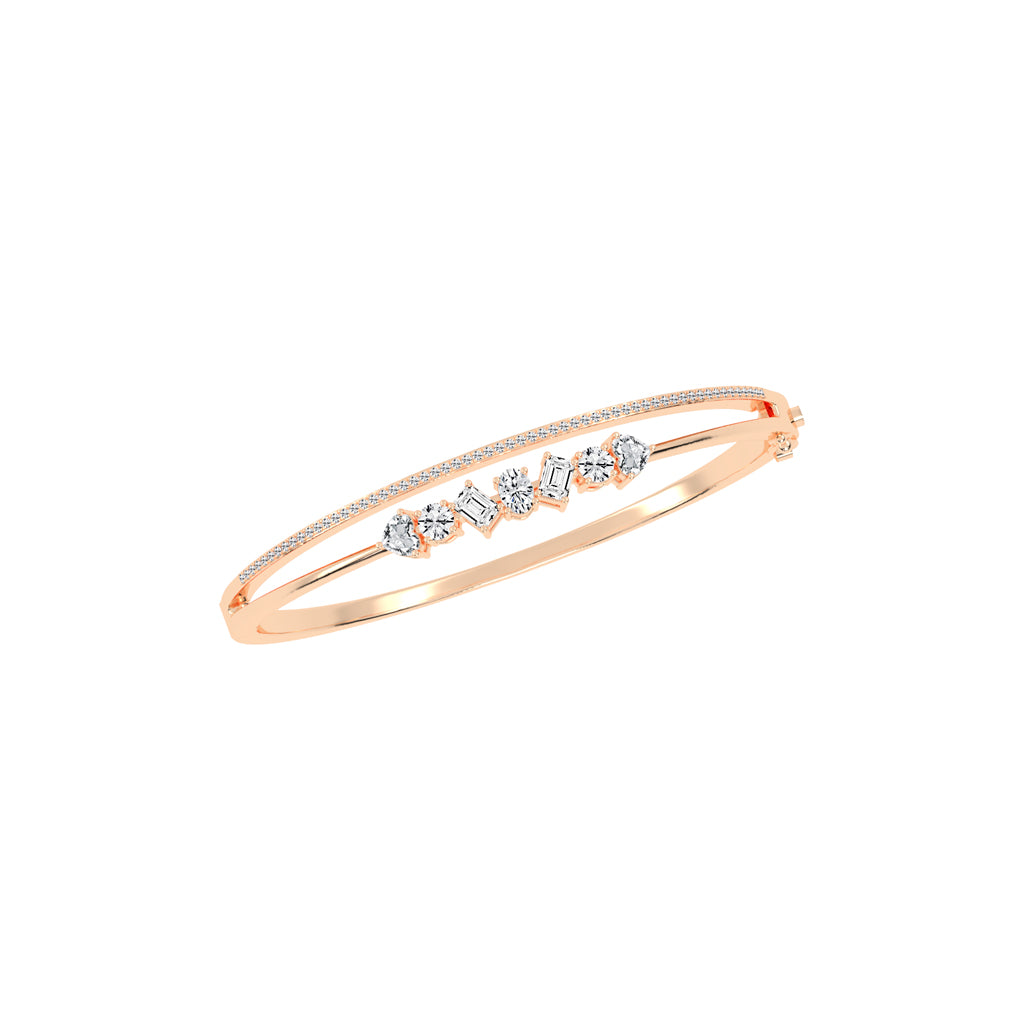 Mixed Diamond Bangle