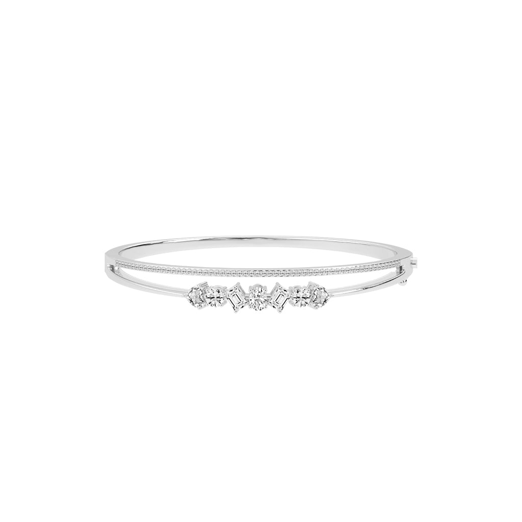 Mixed Diamond Bangle
