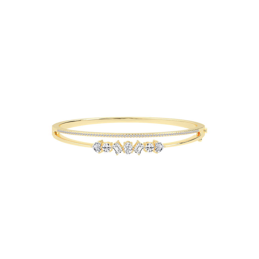 Mixed Diamond Bangle