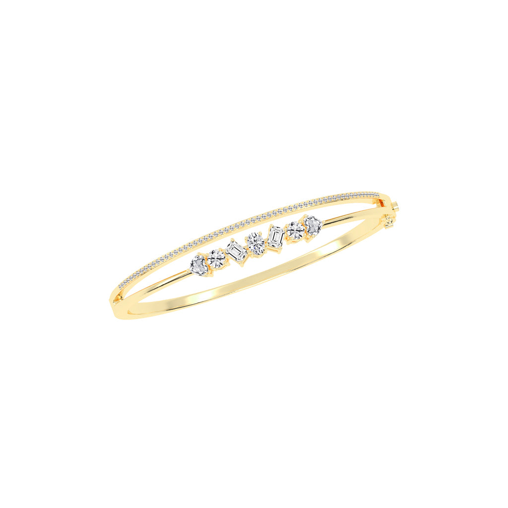 Mixed Diamond Bangle
