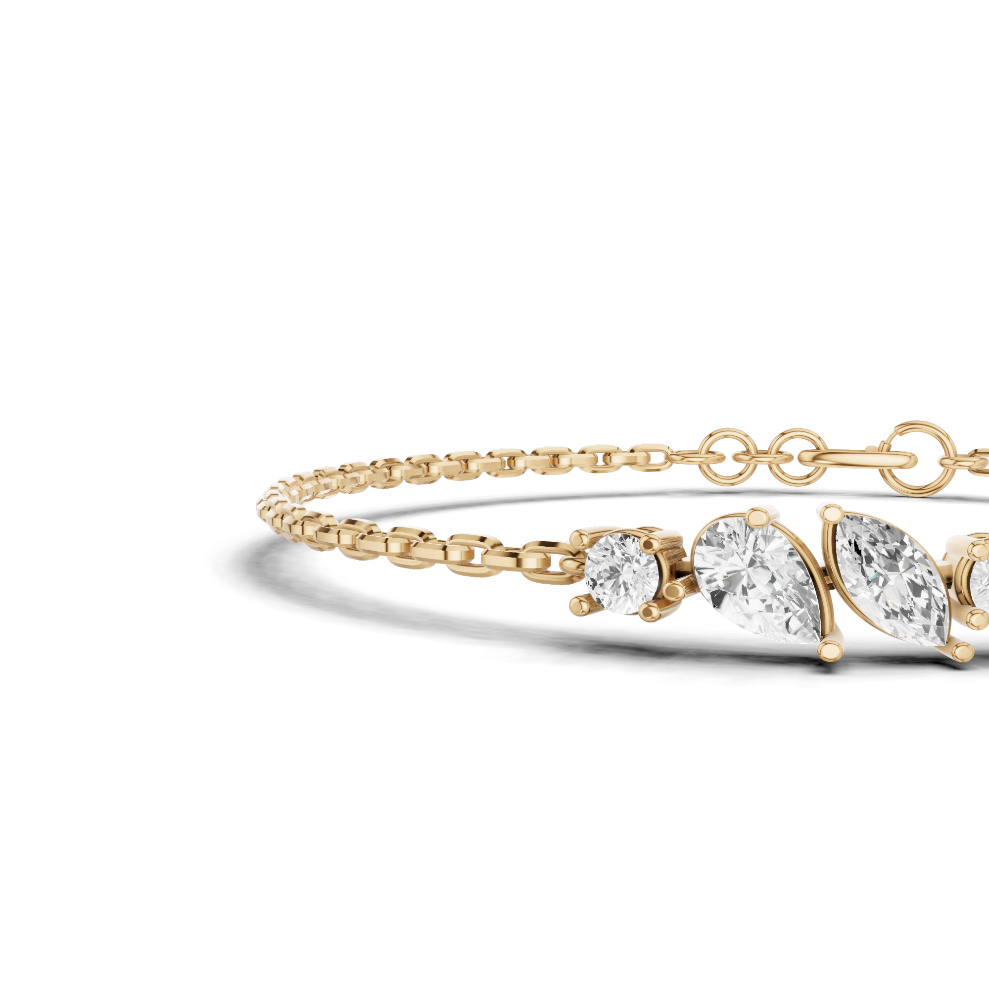 Pear & Marquise Bracelet 1 CT