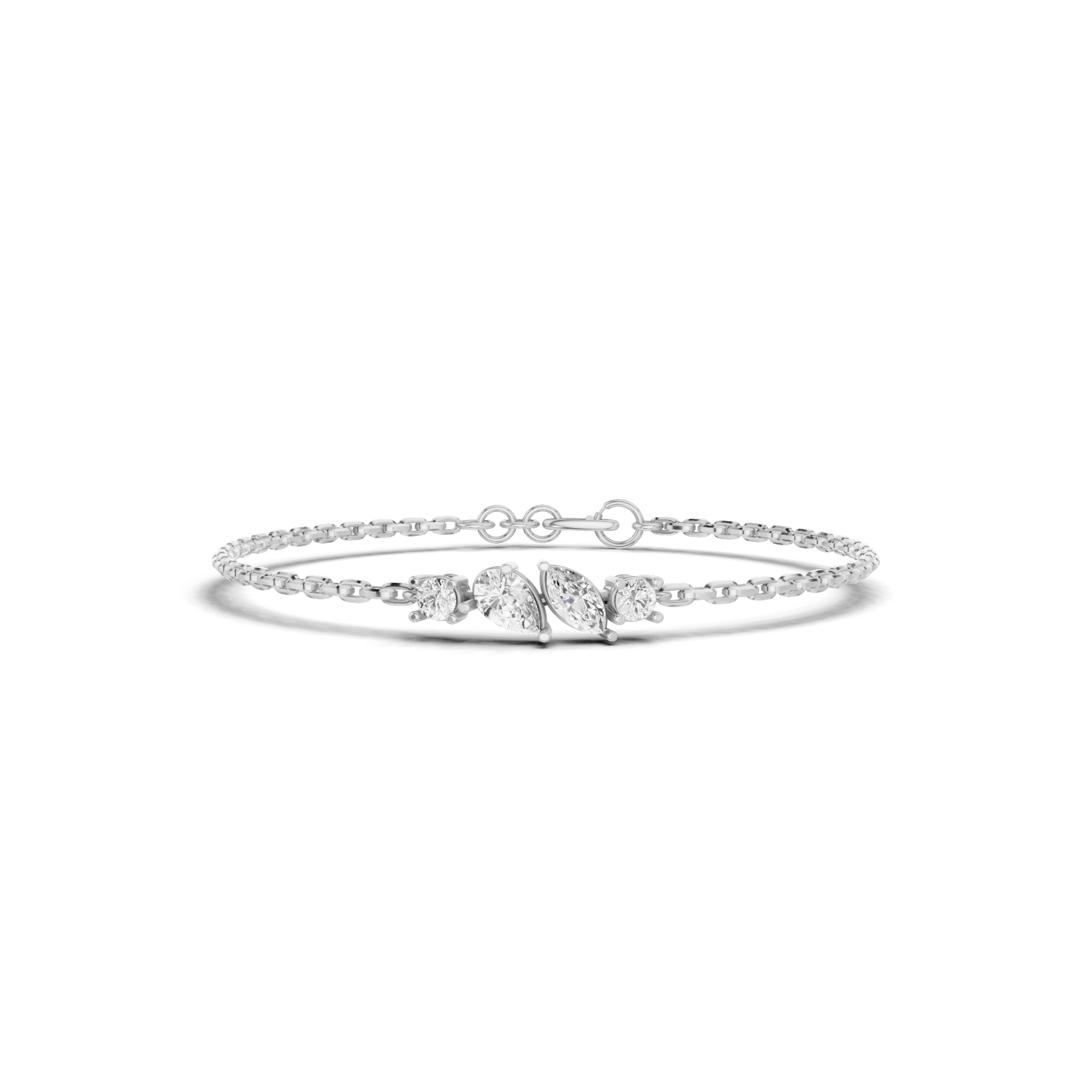 Pear & Marquise Bracelet 1 CT