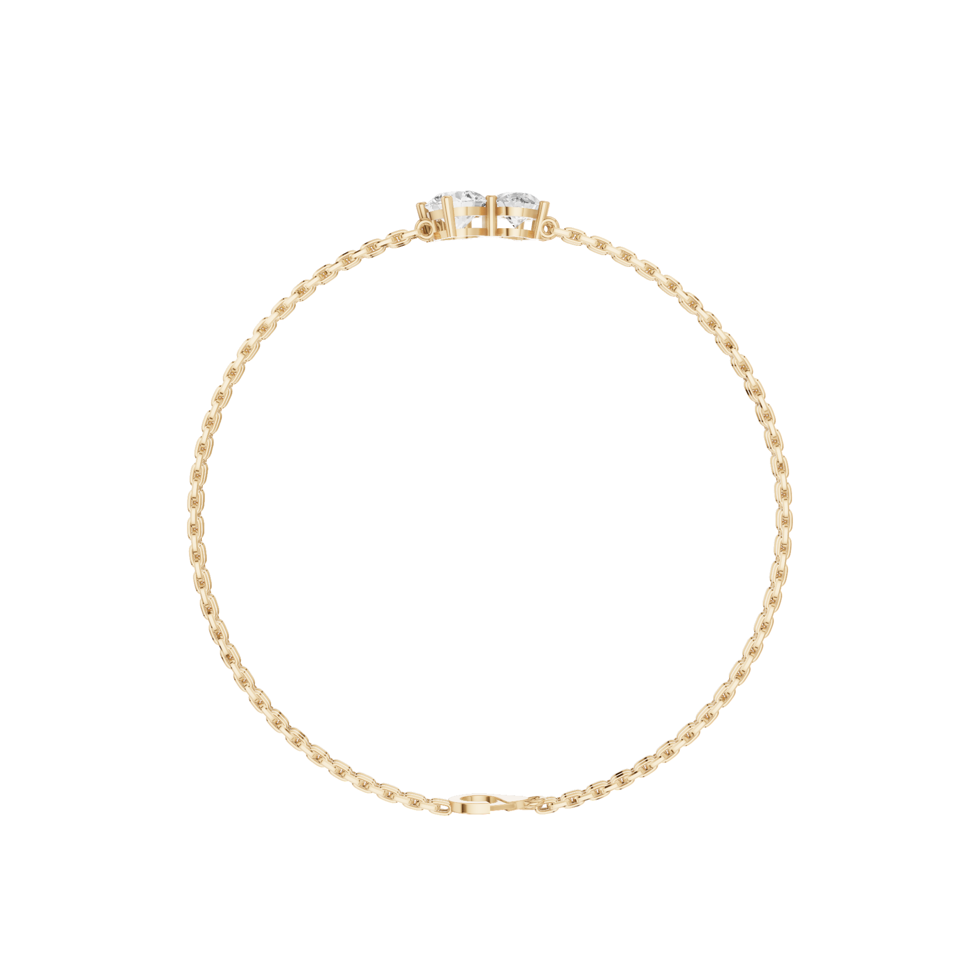 Pear & Round Bracelet 1.5 CT