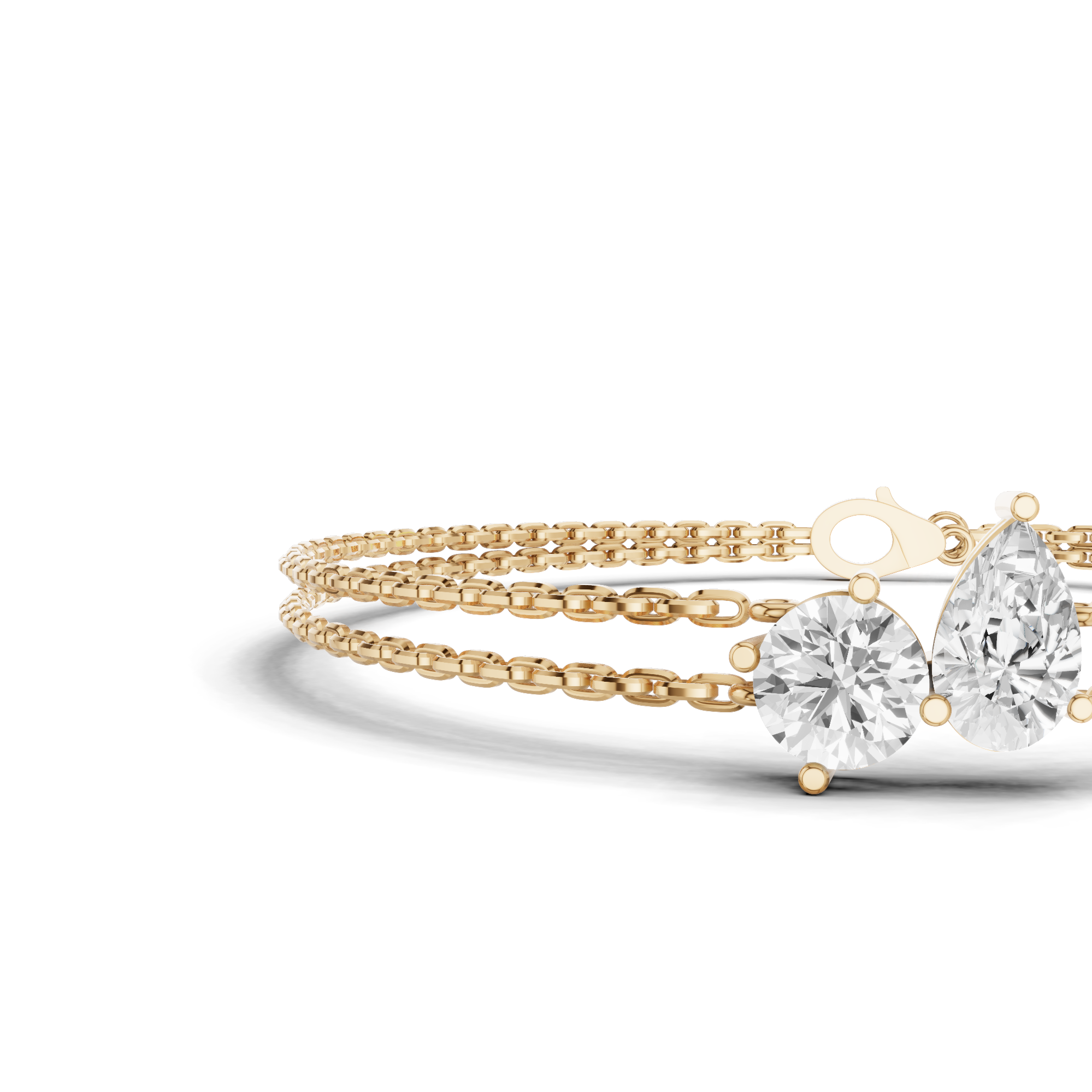 Pear & Round Bracelet 1.5 CT