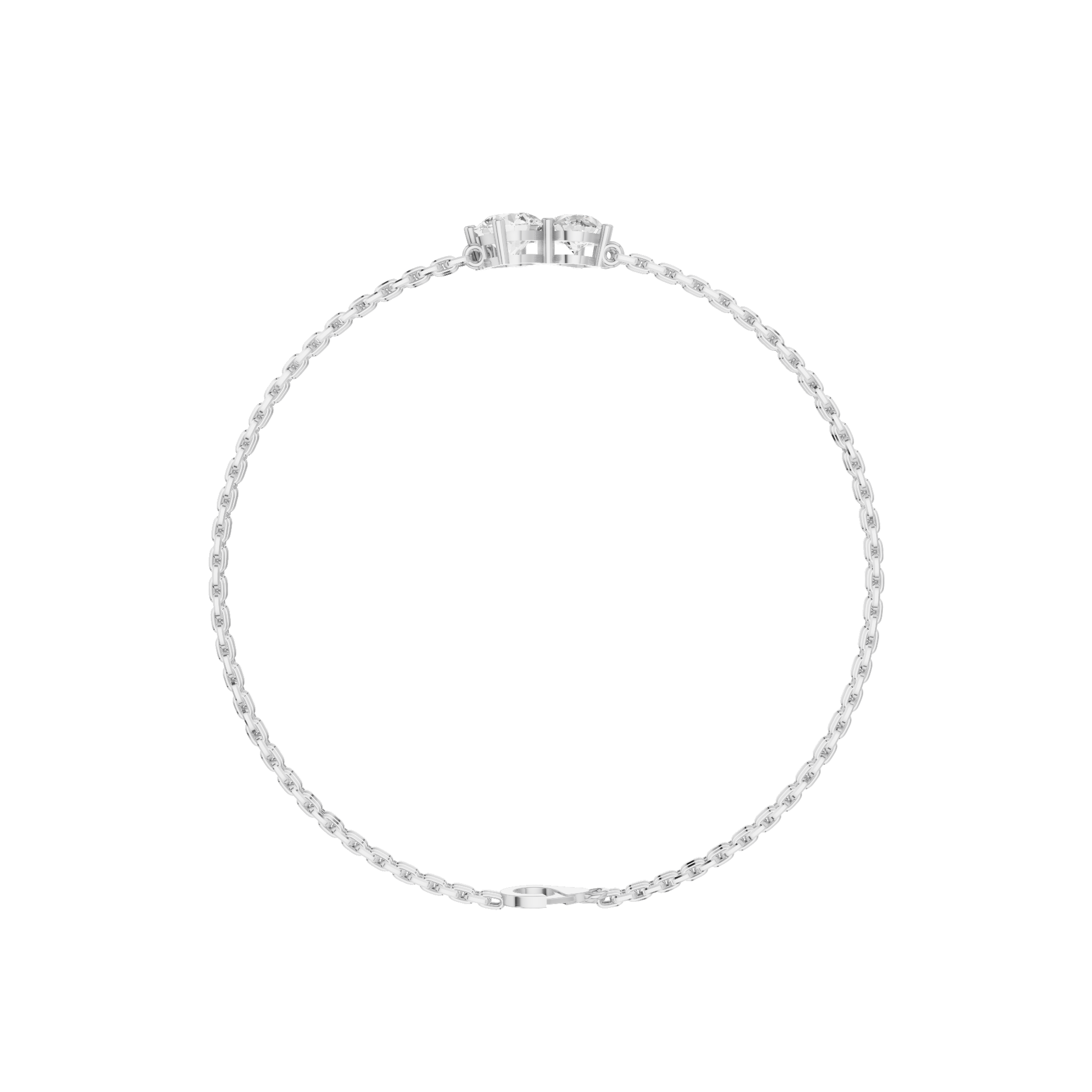 Pear & Round Bracelet 1.5 CT