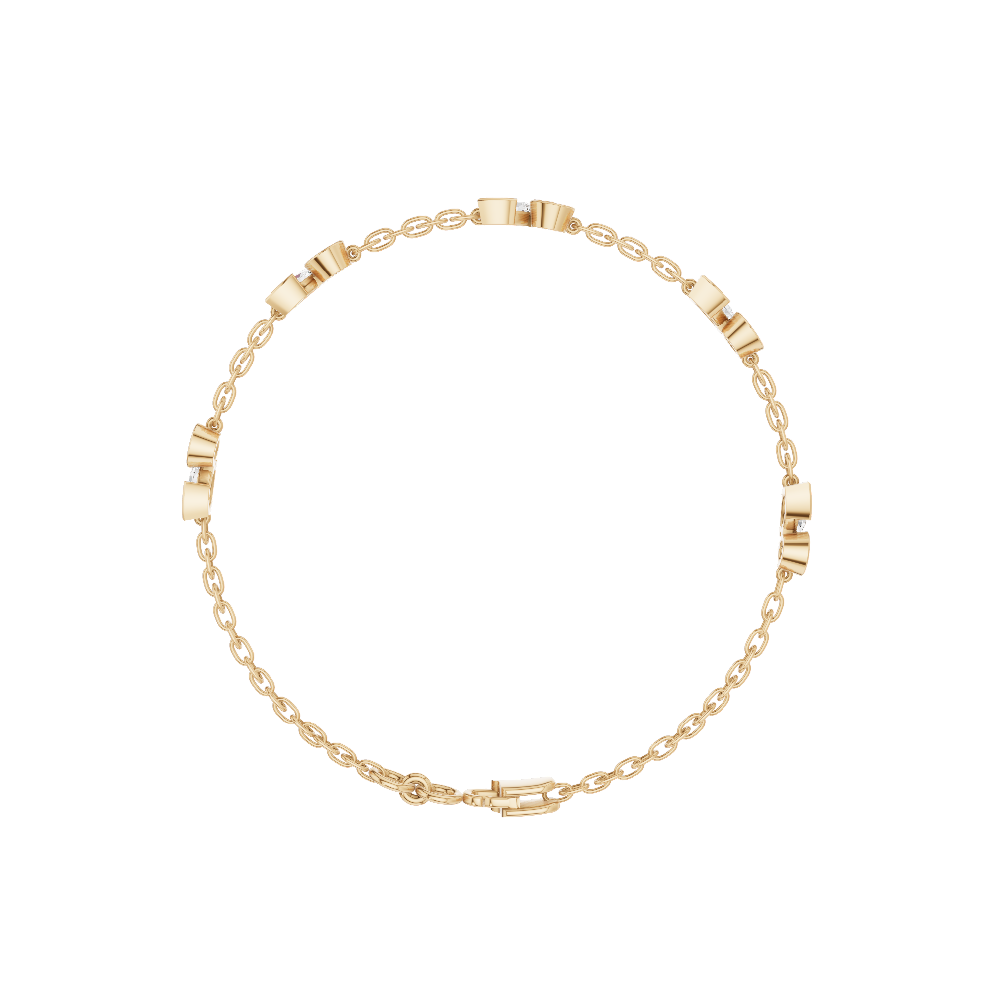Marquise & Round Station Bracelet 1.98 CT