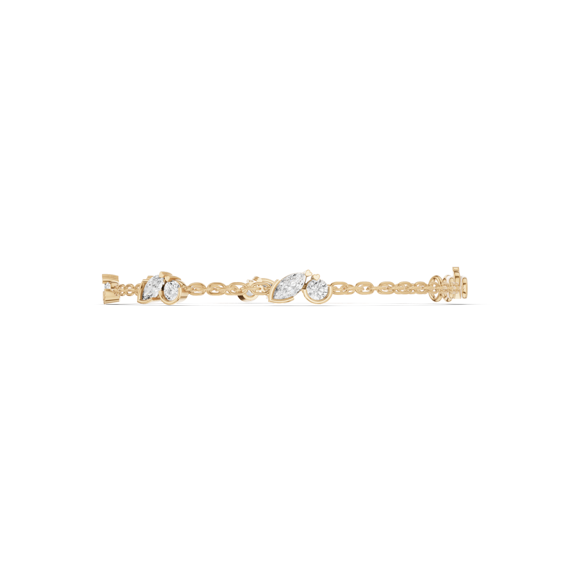 Marquise & Round Station Bracelet 1.98 CT