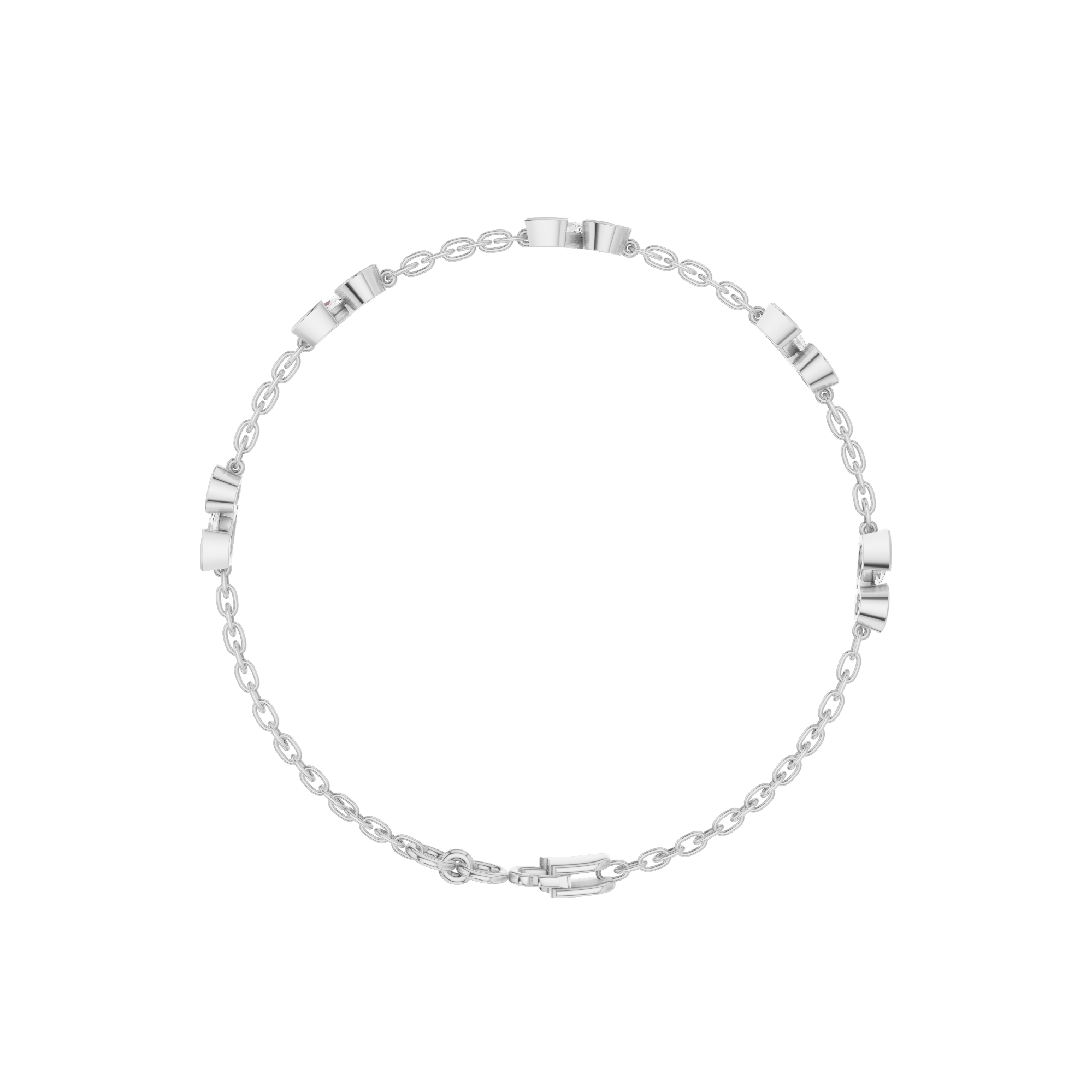 Marquise & Round Station Bracelet 1.98 CT