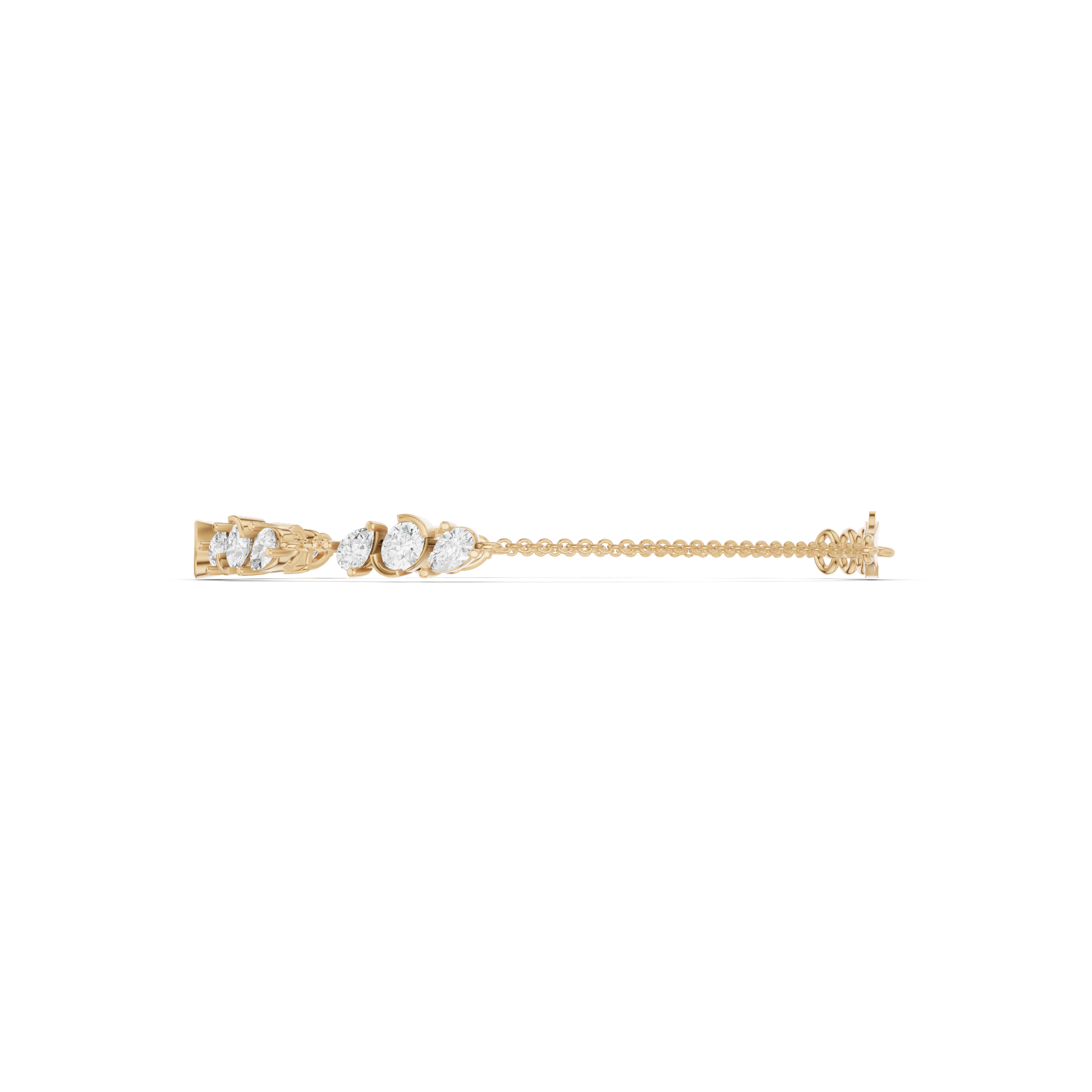 Pear, Oval & Marquise Station Bracelet 1.84 CT