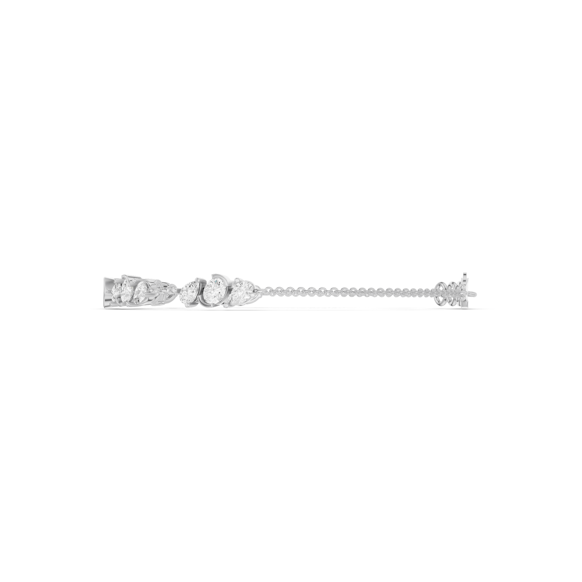 Pear, Oval & Marquise Station Bracelet 1.84 CT