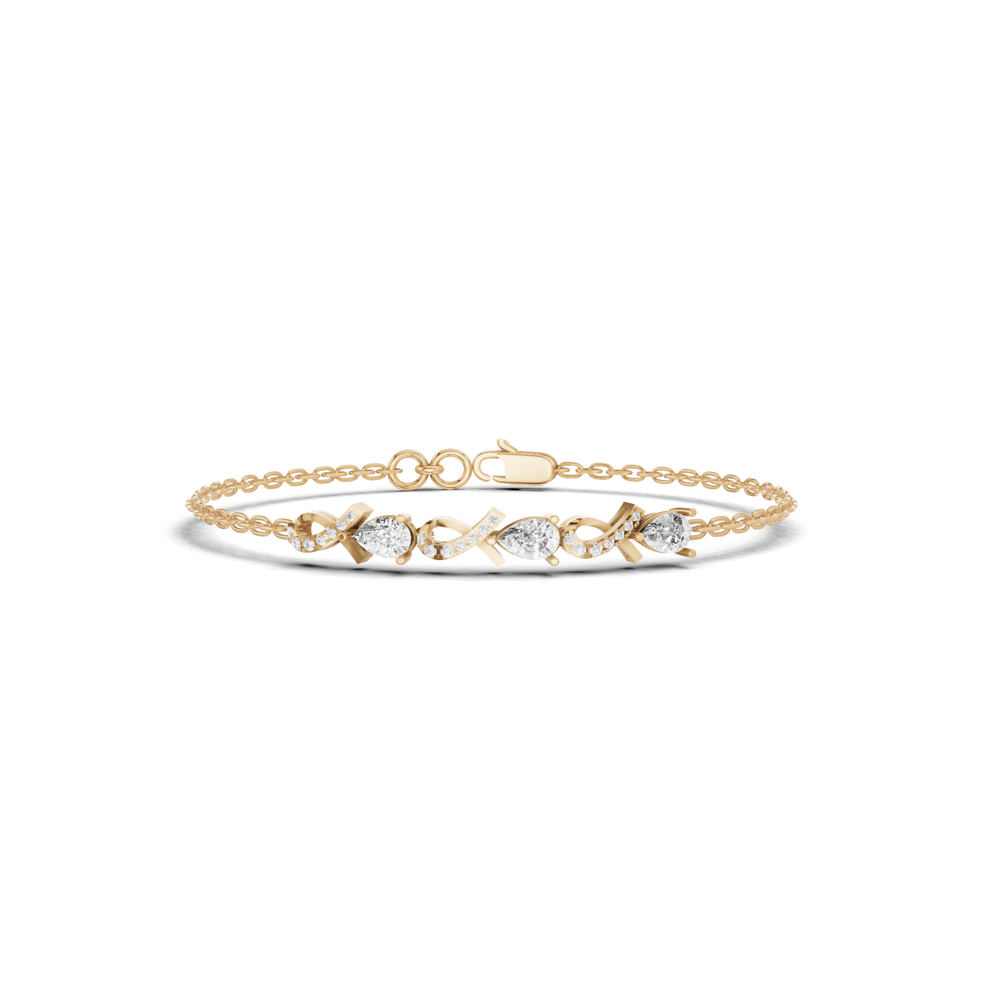 Infinity Pear Bracelet 1.2 CT